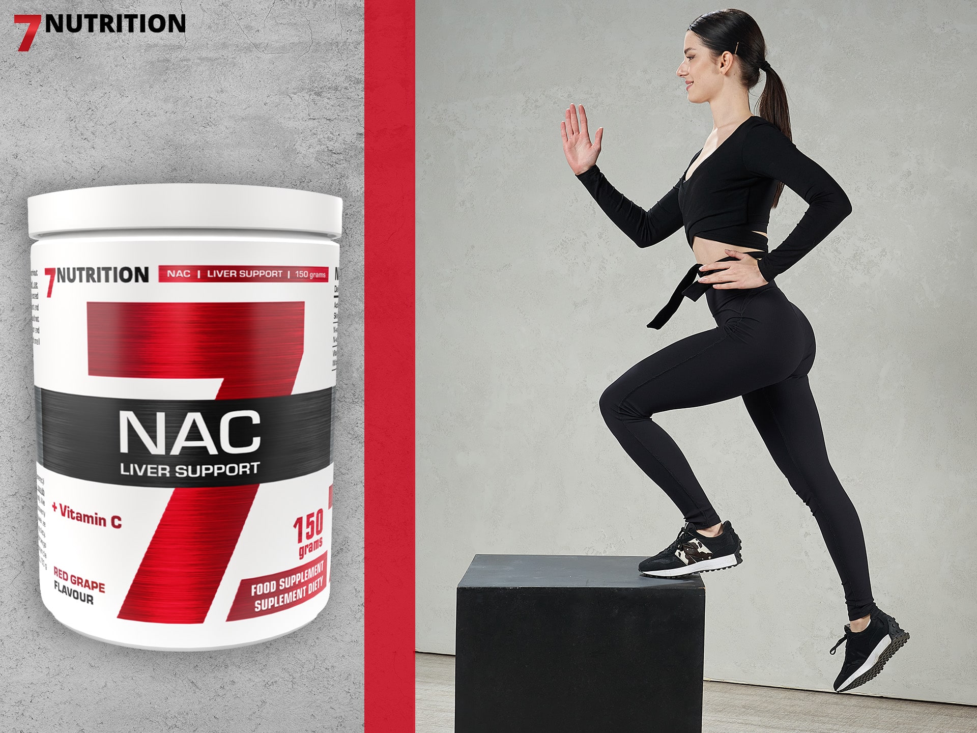 7 Nutrition - NAC + Vitamine C - antioxydants, nettoyage, détoxification du foie