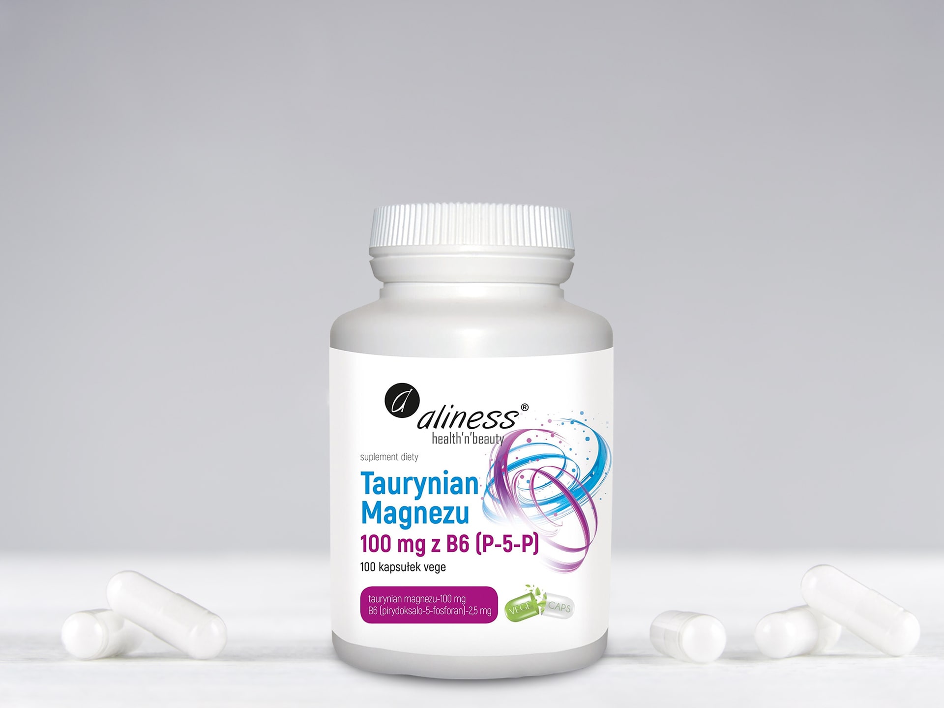 Aliness - magnésium sous forme de taurinate et vitamine B6 comme P-5-P