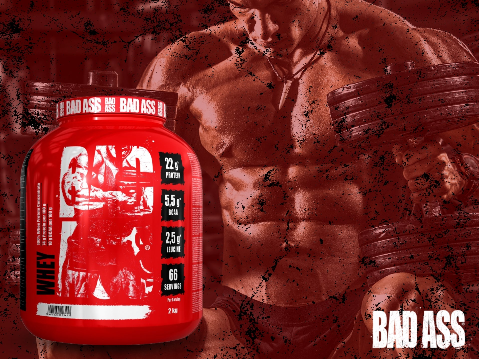 Whey Protein Concentrate - concentré de protéine de lactosérum de Bad Ass