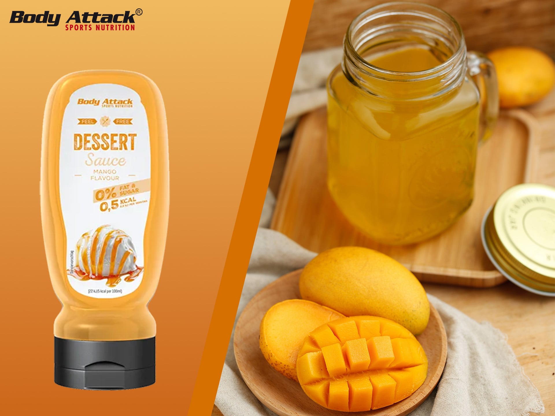 Sauce zéro calorie - saveur mangue