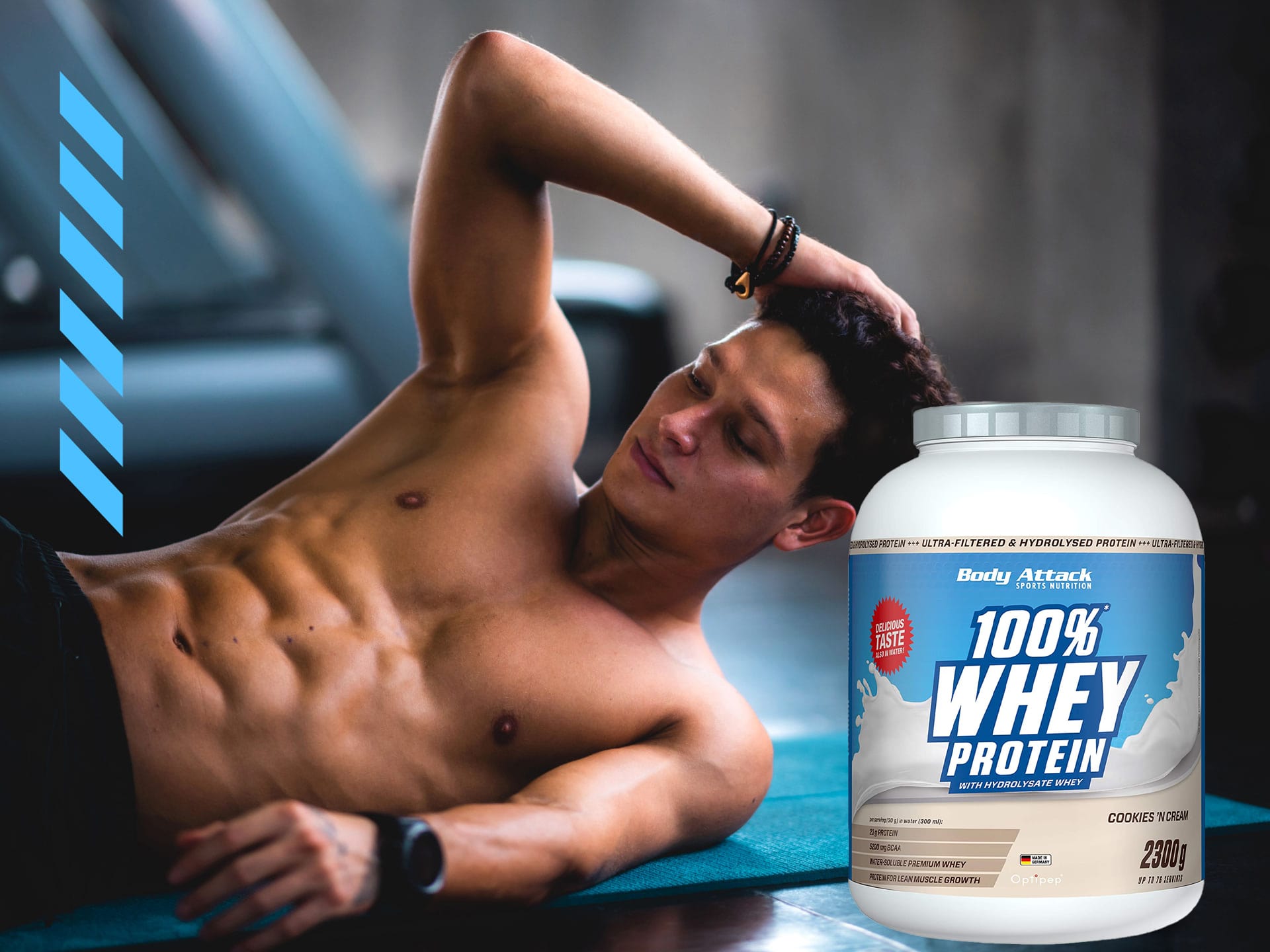 BODY ATTACK 100% Whey Protein - 900g - Vanilla WPC