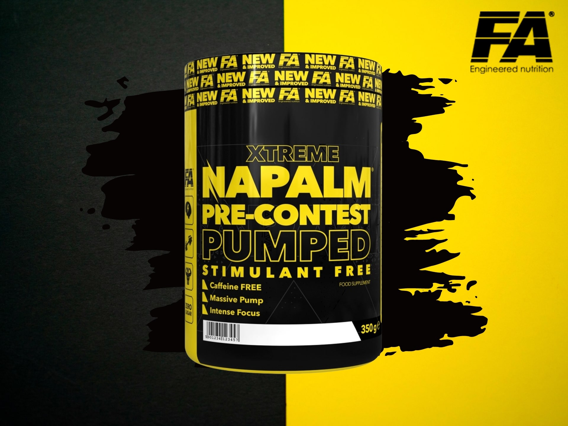 Supplément sans caféine - Napalm Pre-Contest - pompe, endurance