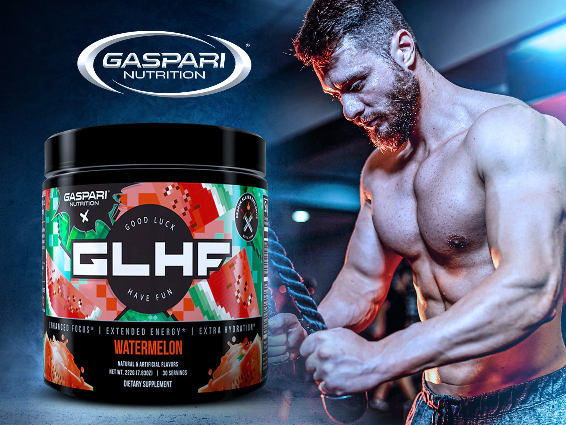 GLHF Gamer Energy - pré-entraînement pour les joueurs