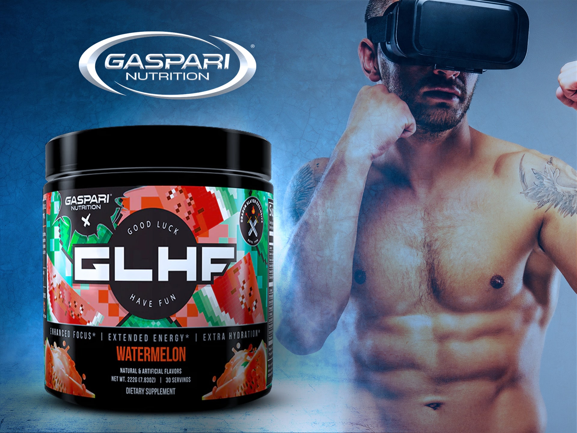 GLHF Gamer Energy - pré-entraînement pour les joueurs