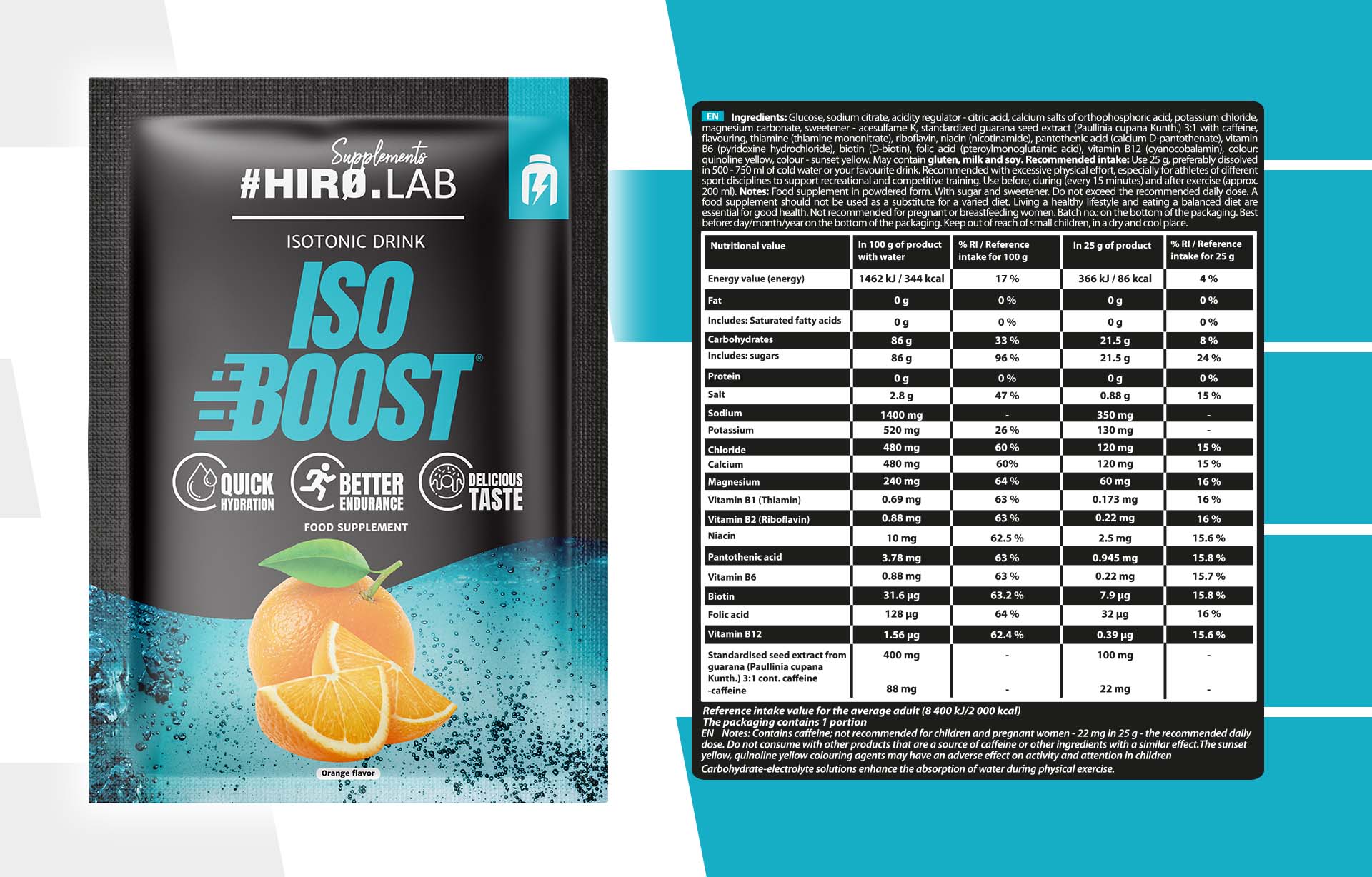 Hiro.Lab - IsoBoost - ingrédients