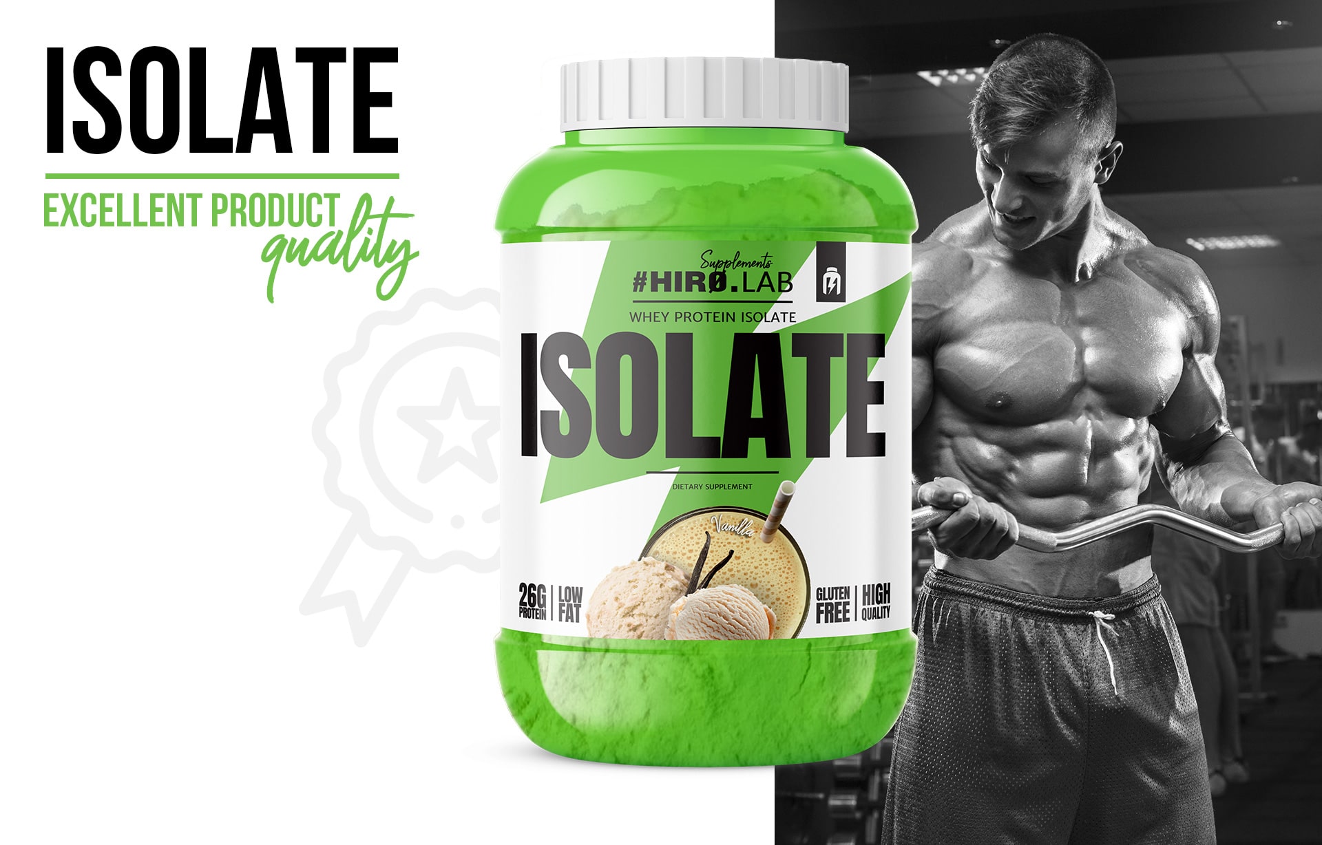 Hiro.Lab Isolate - la meilleure qualité de complément protéiné