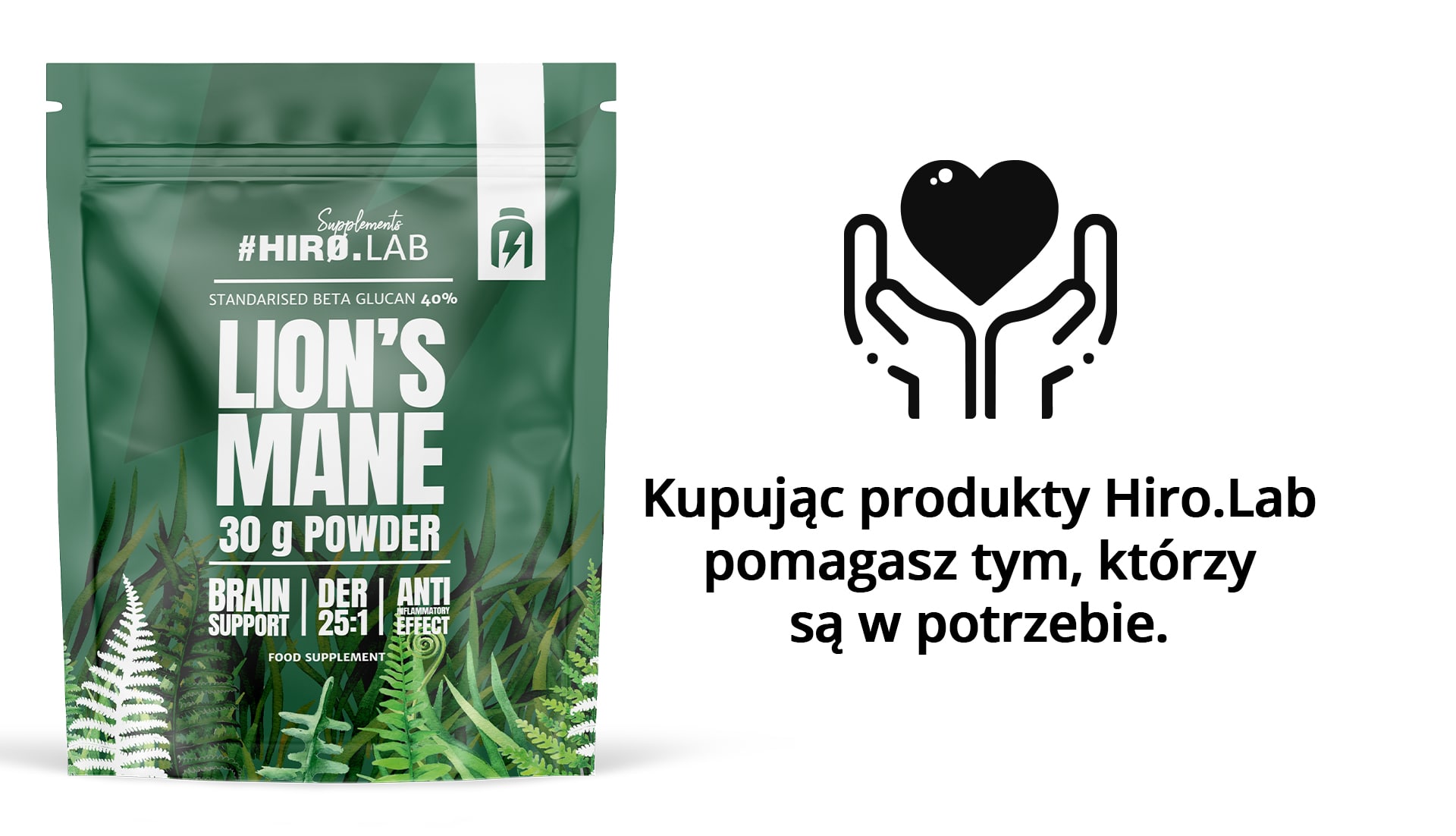 En achetant les produits Hiro.Lab vous aidez ceux qui sont dans le besoin