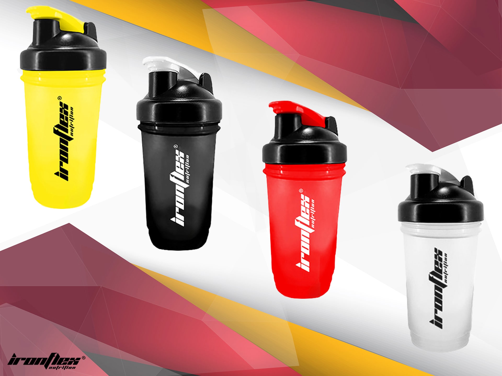 Shaker IronFlex - shaker étanche avec boule de mélange 500ml
