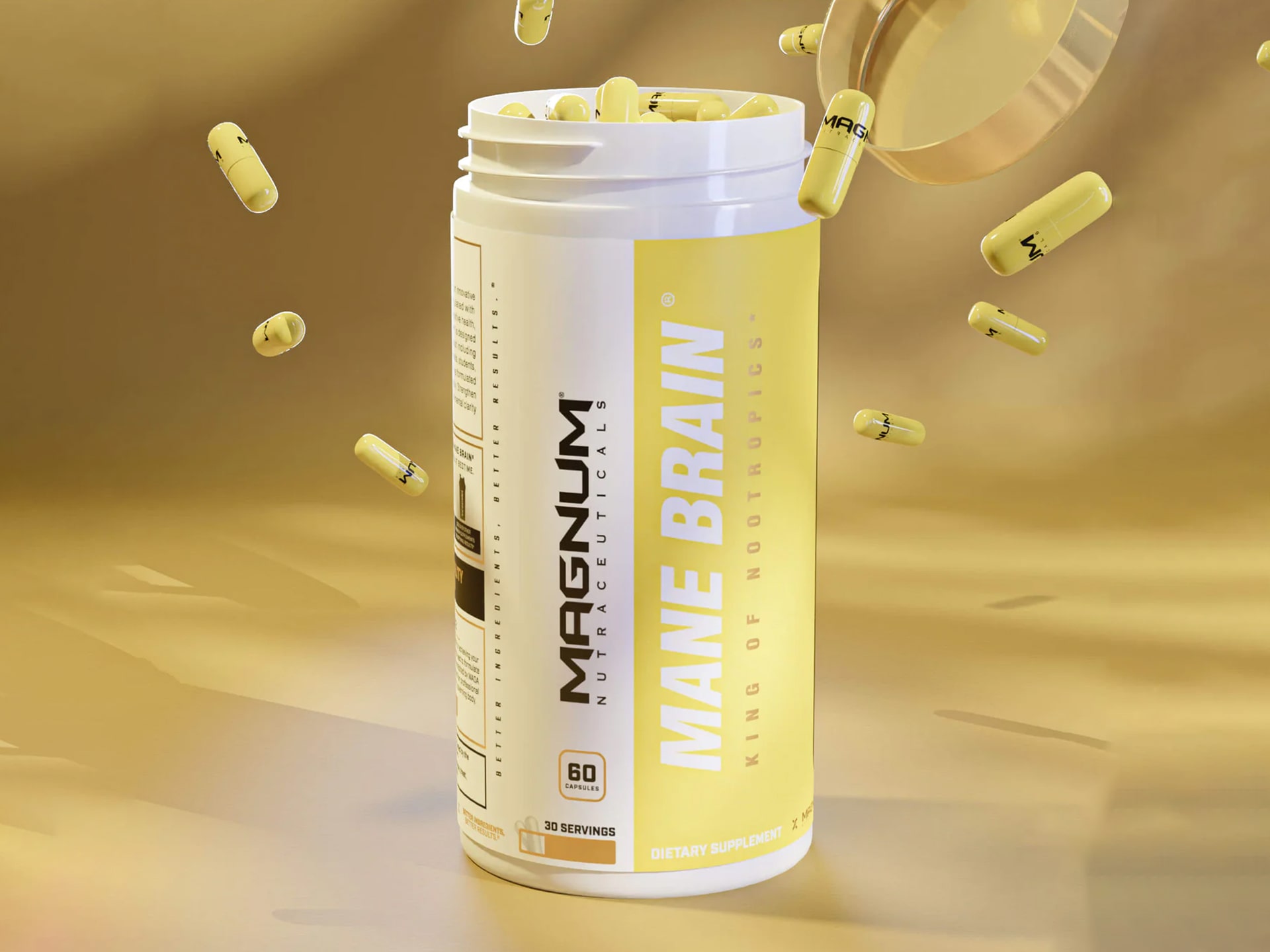 Magnum Mane Brain - supplément nootropique, soutien des fonctions cognitives 
