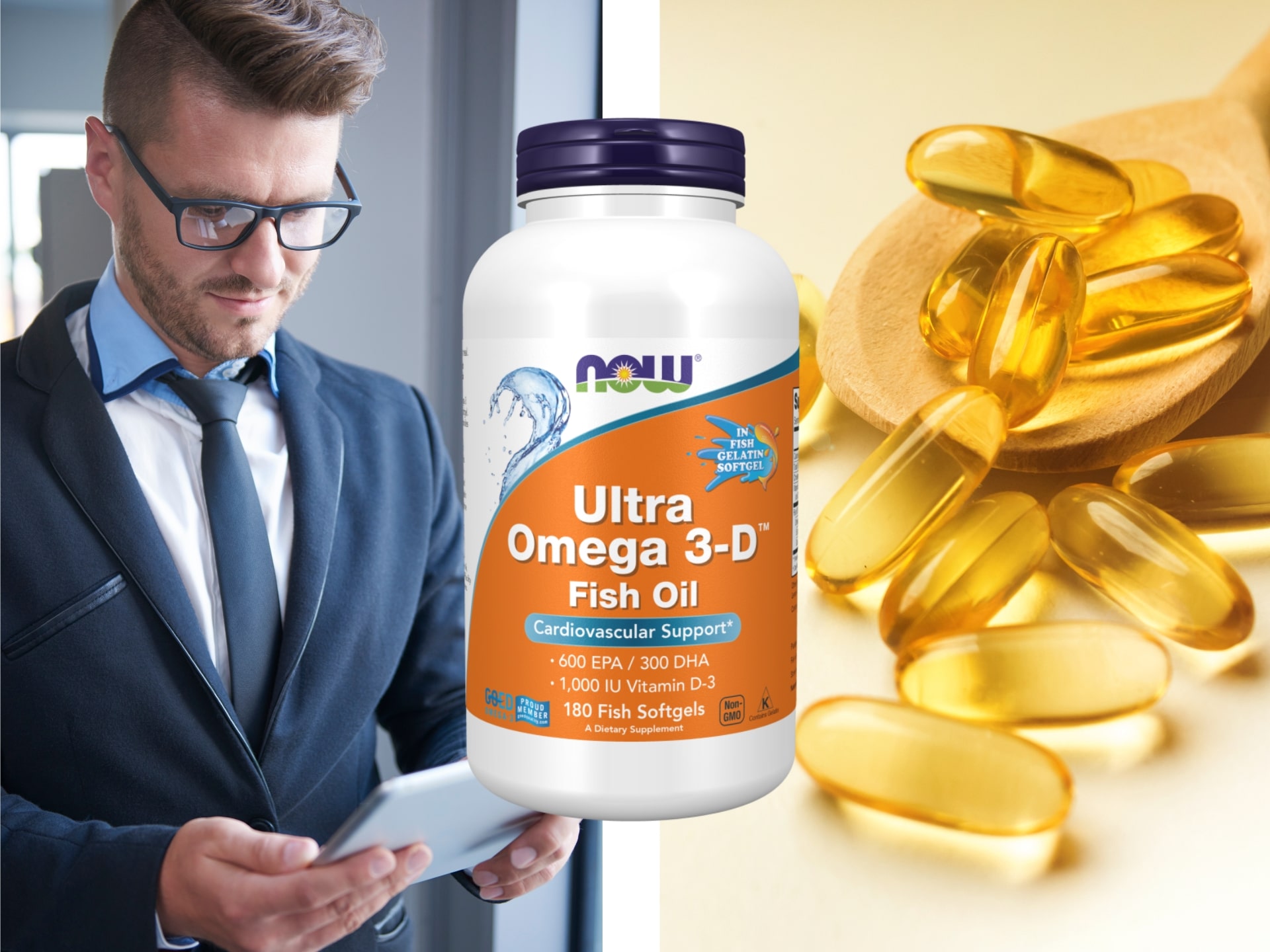 Immunité, os solides et bien-être - Ultra Omega 3-D