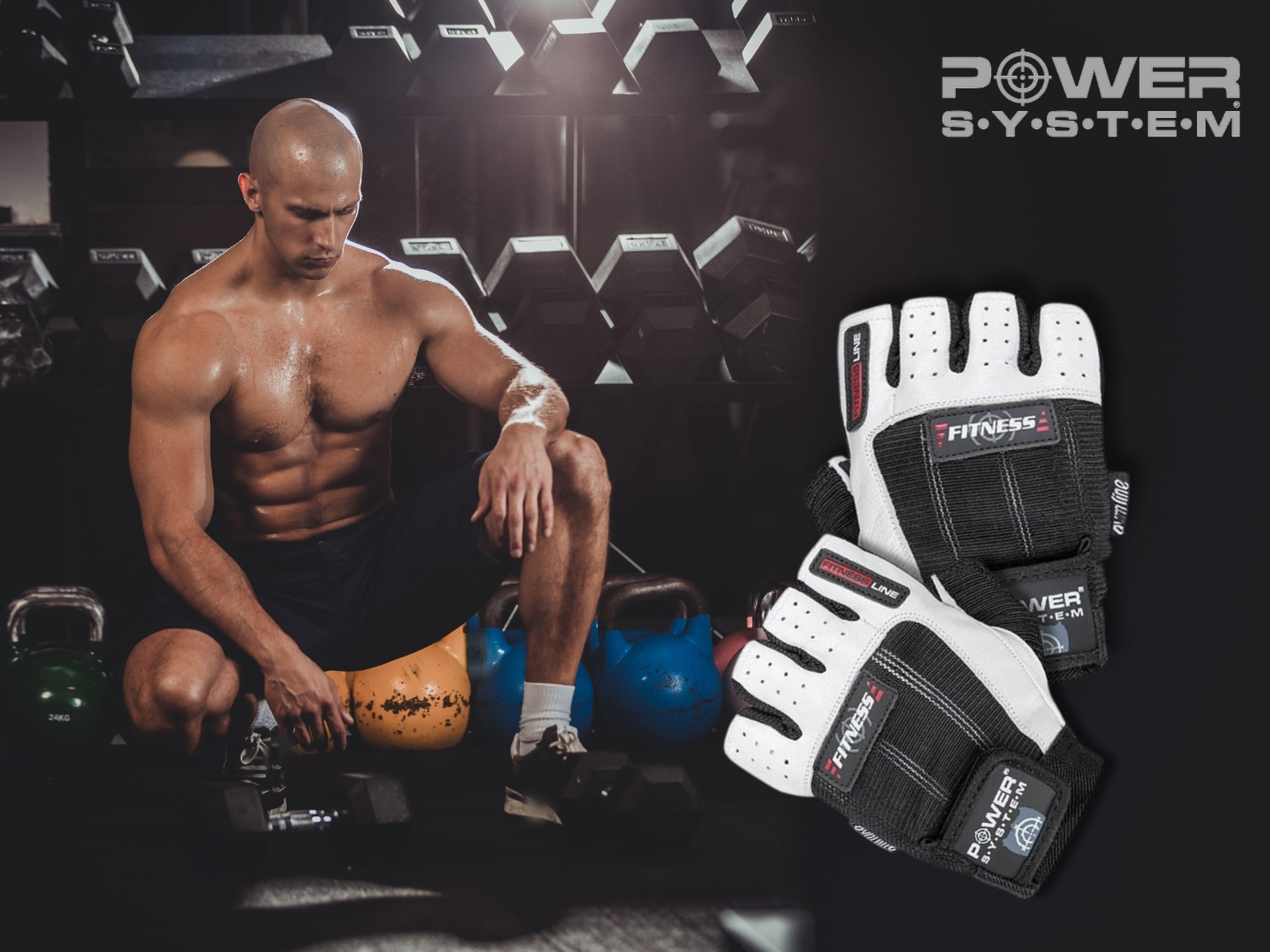 Gants fitness - prise sûre, évacuation de l'humidité