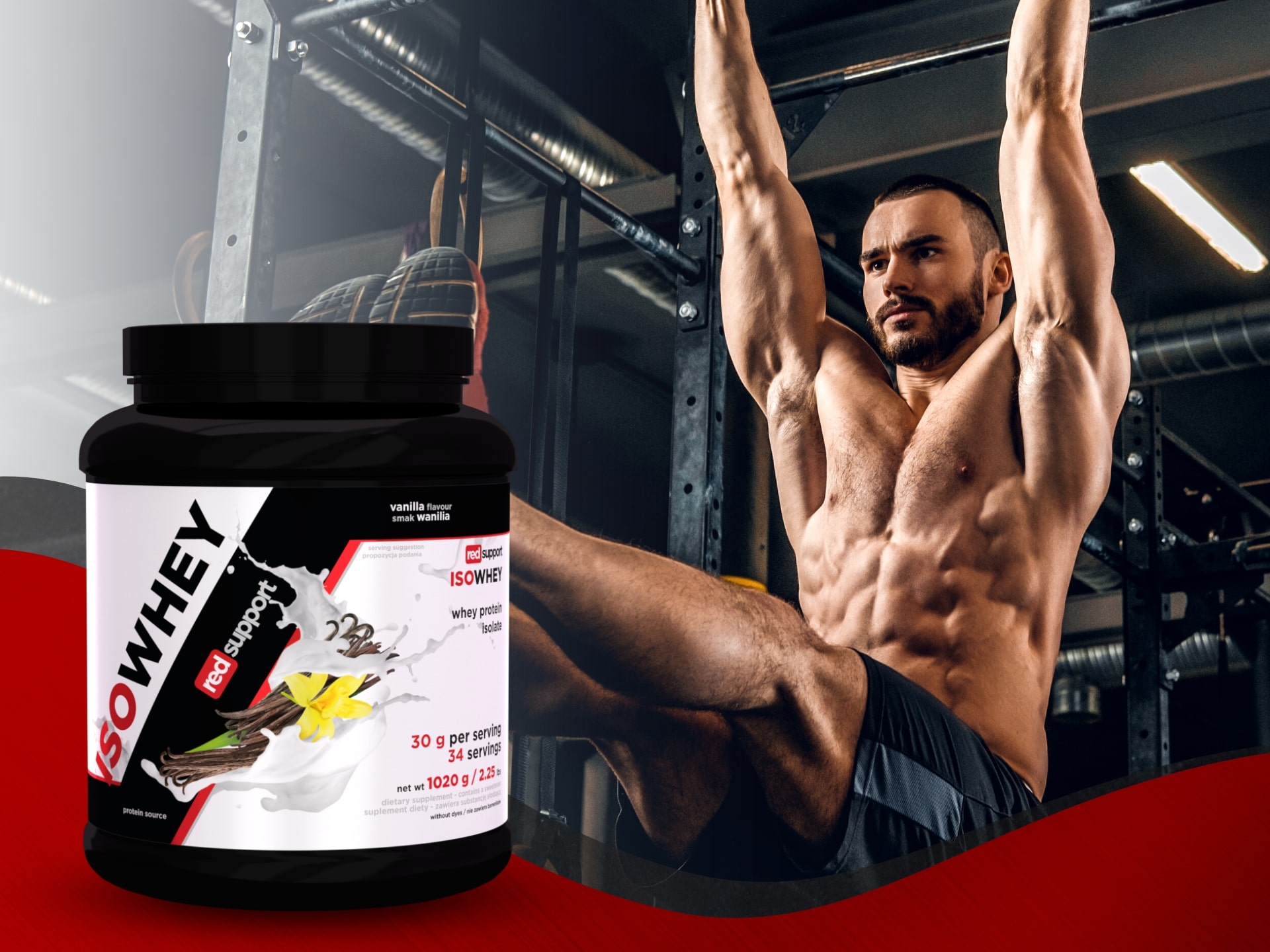 IsoWhey - Isolat de protéine de lactosérum - masse musculaire et récupération