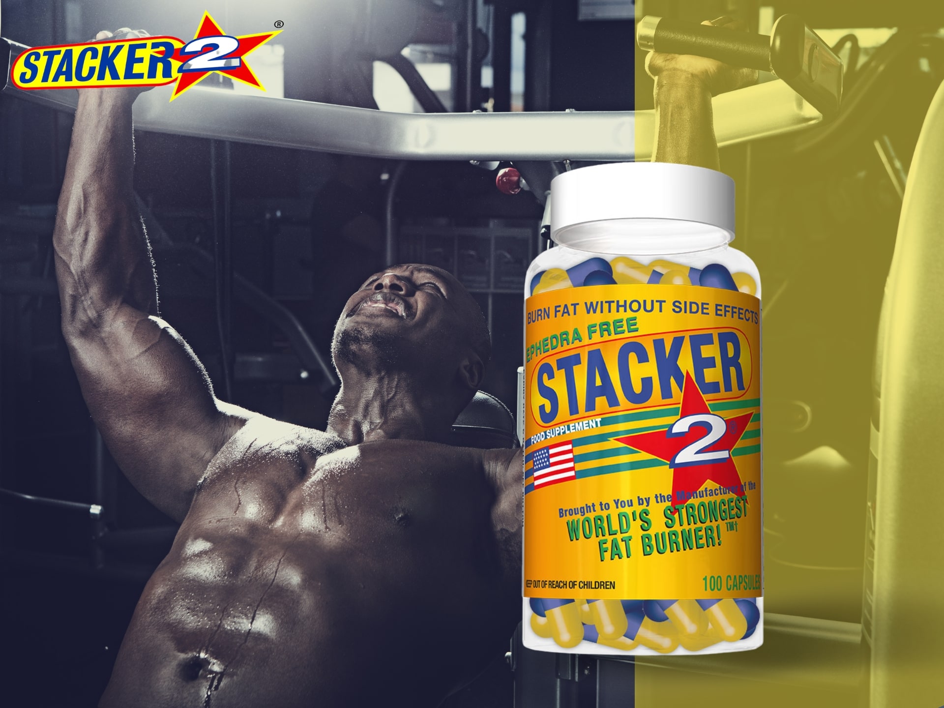 Brûleur de graisse américain Stacker2 - stimulation, métabolisme accéléré, brûlage des graisses