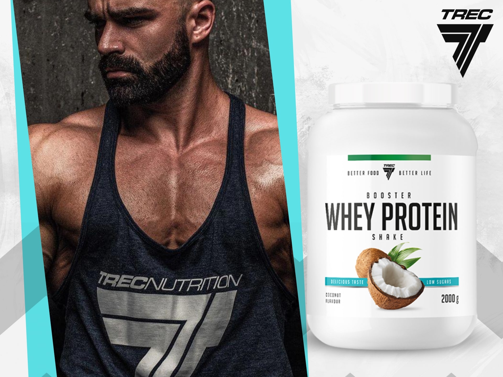 Trec Booster Whey Protein - concentré de protéine de lactosérum