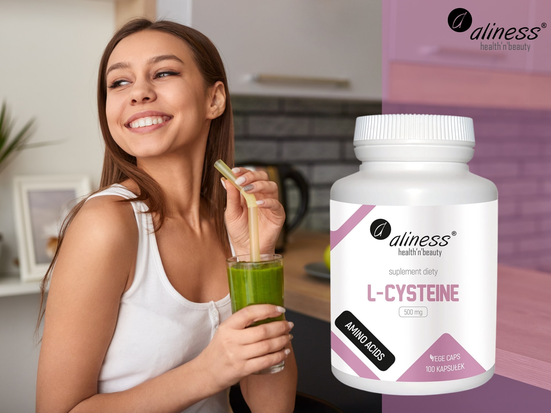 Aliness L-Cysteine 500mg 100vcaps