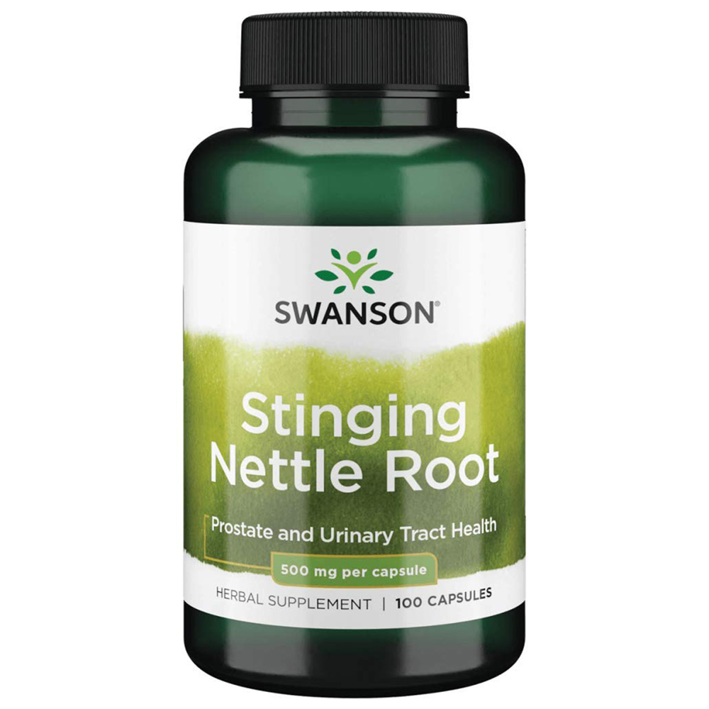 Swanson Stinging Nettle Root 500 mcg 100 caps Étiquette