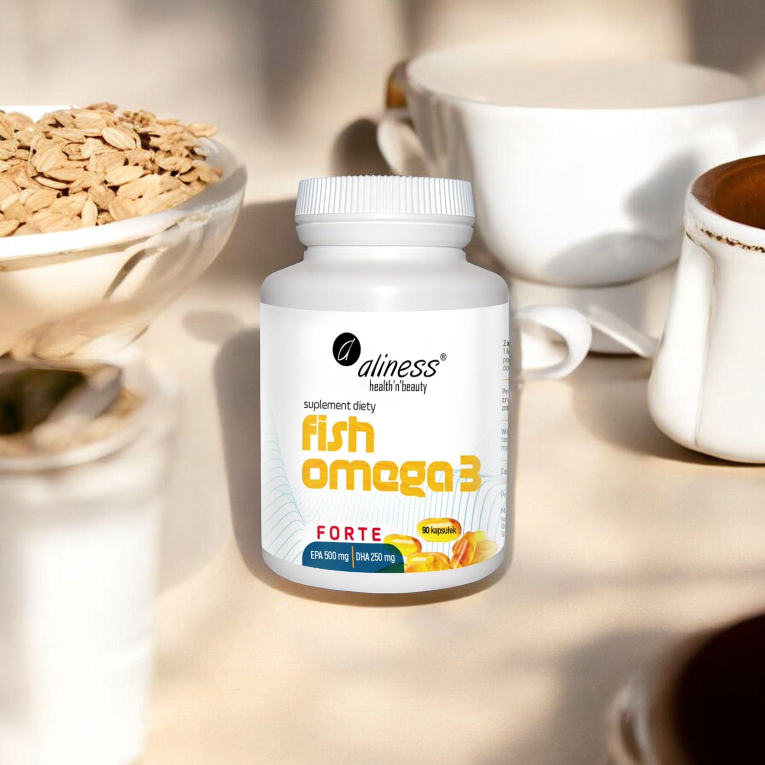 ALINESS - Oméga 3 de Poisson Forte EPA 500mg DHA 250mg - 60 gélules