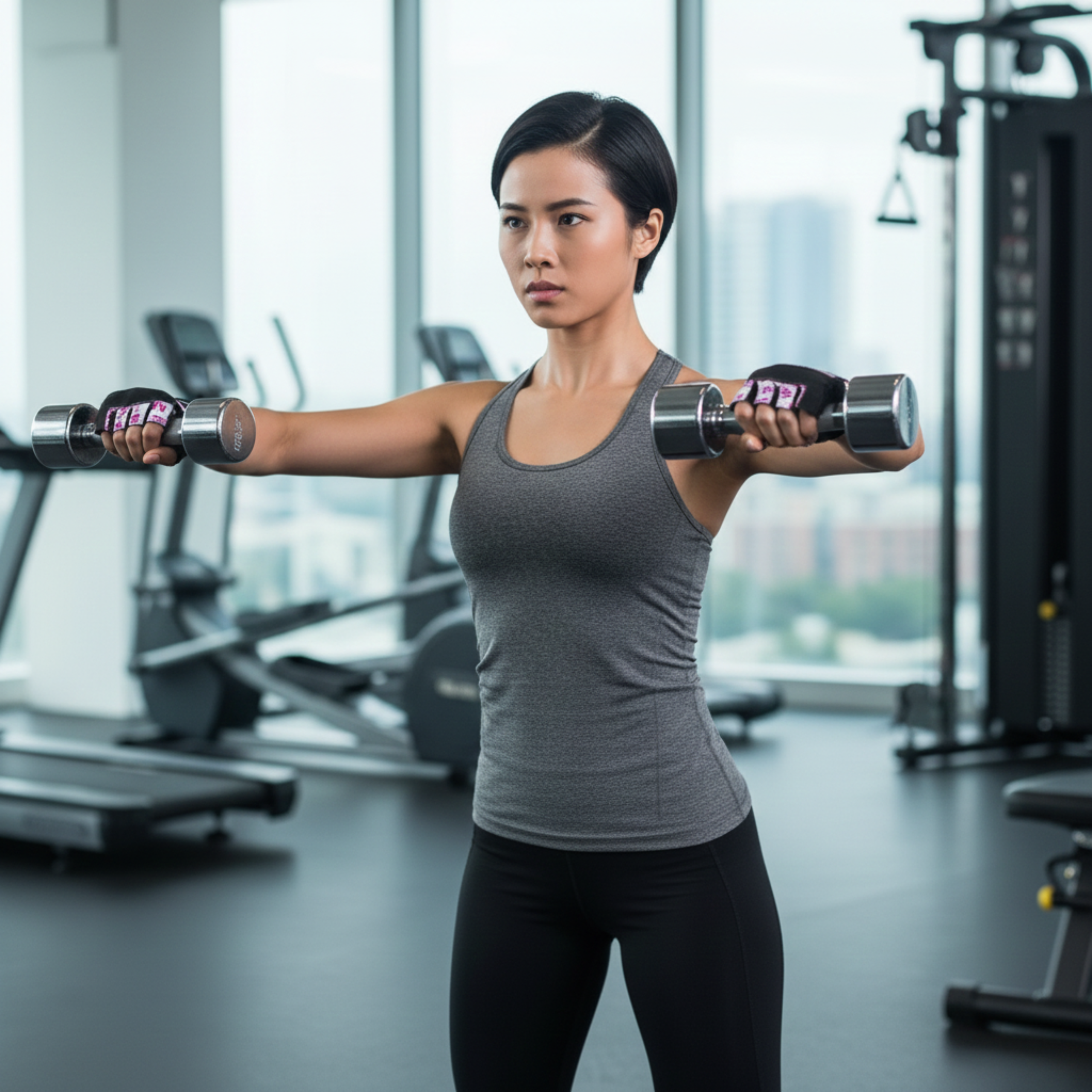 MEX NUTRITION - Smart Zip Purple Gloves 