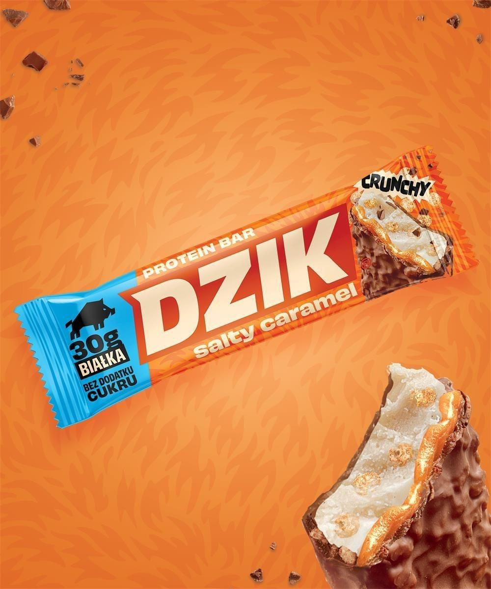 DZIK - Barre Protéinée Croquante - 70g - Caramel Salé