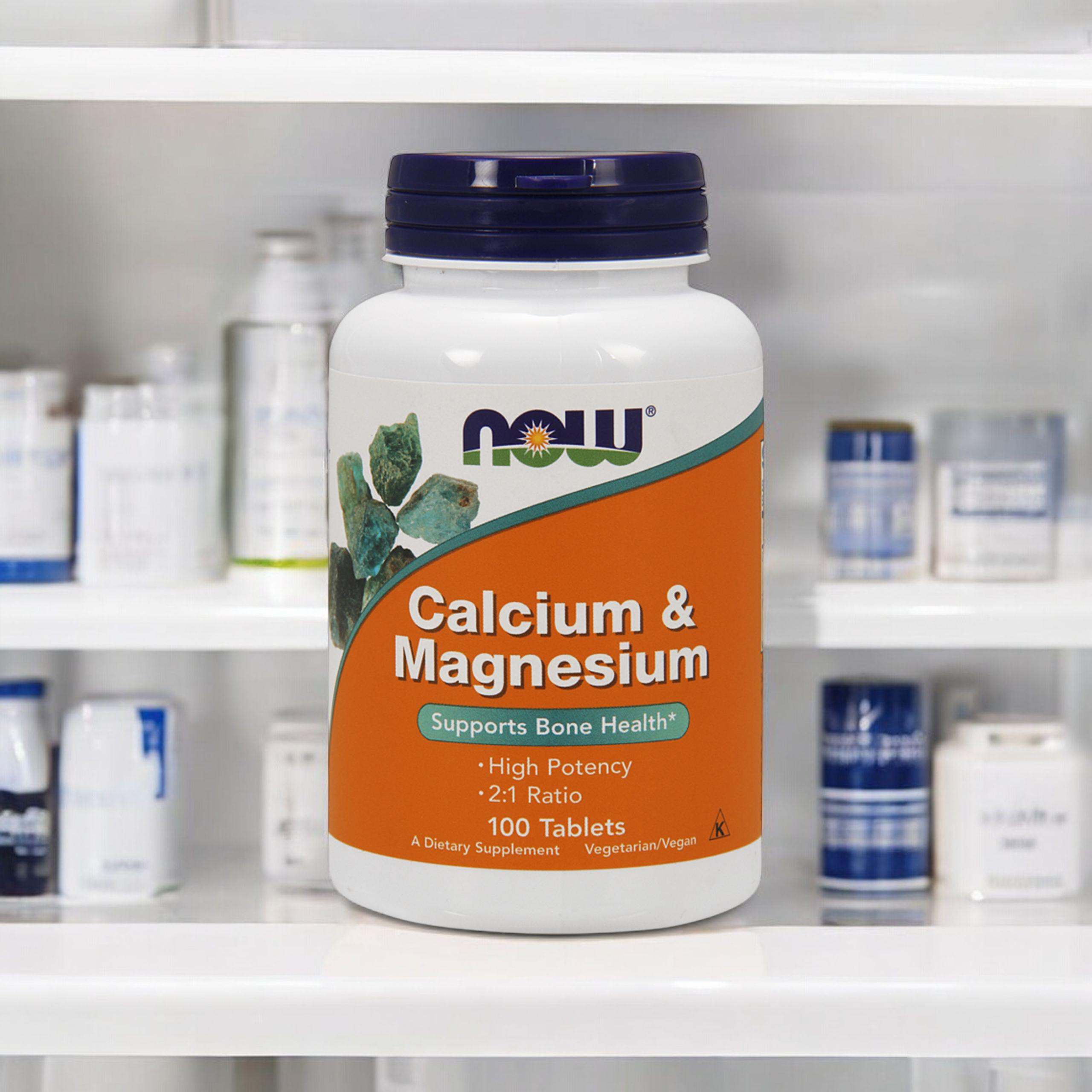 NOW Calcium and Magnesium - 100tabs