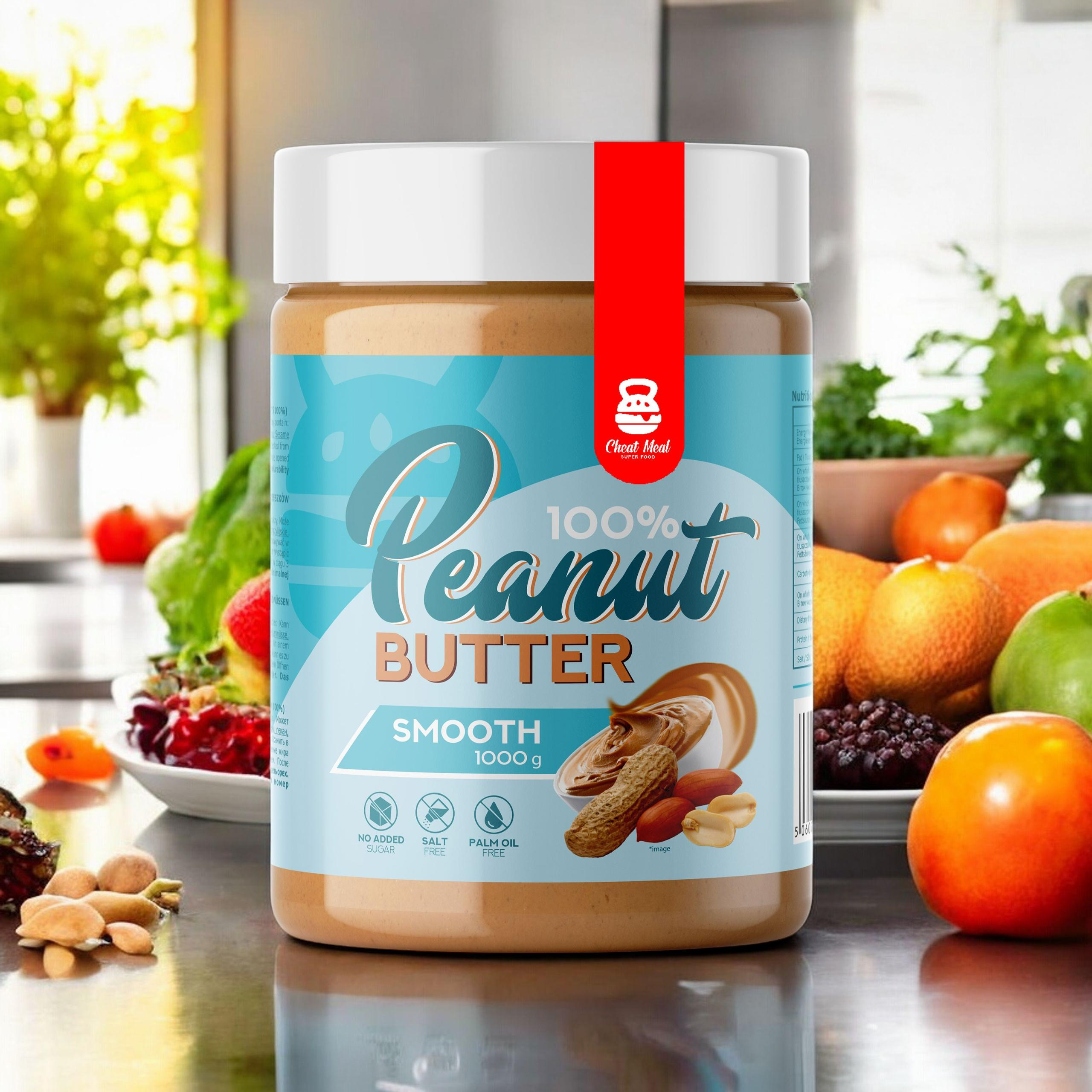 Cheat Meal Nutrition Peanut Cream (Crème d'Arachide) - 1000g - Smooth