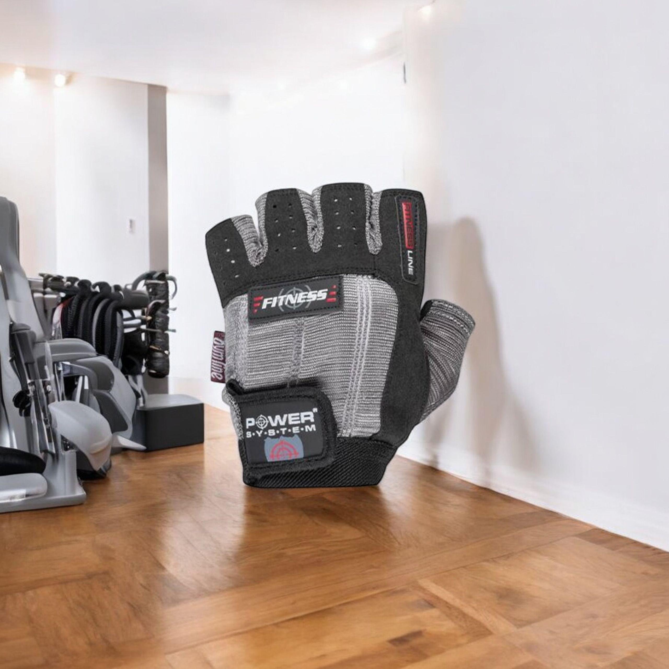 POWER SYSTEM Gants Fitness - Szaro-Czarne