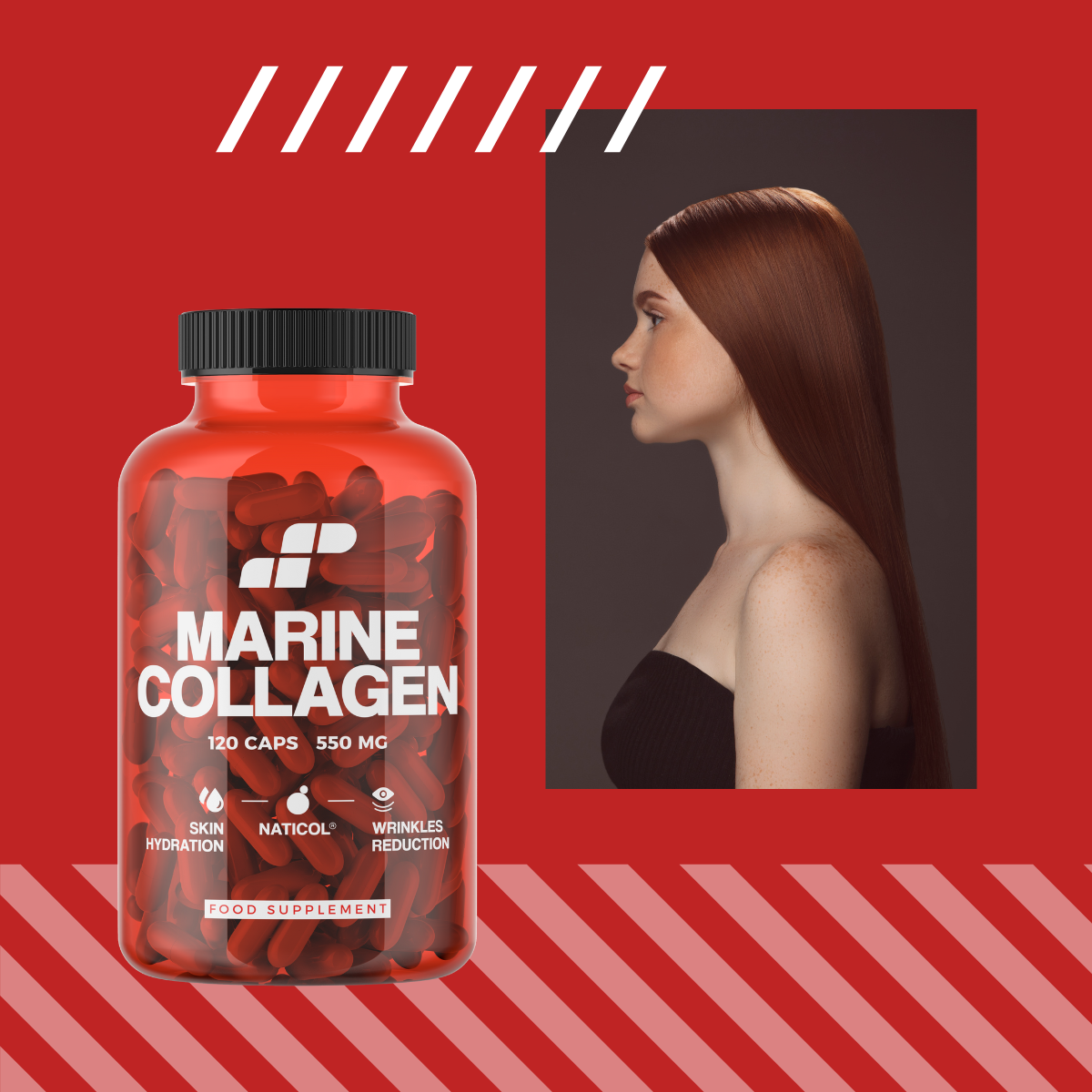 MP NUTRITION Marine Collagen 550mg - 120caps - Collagène Marin Naticol