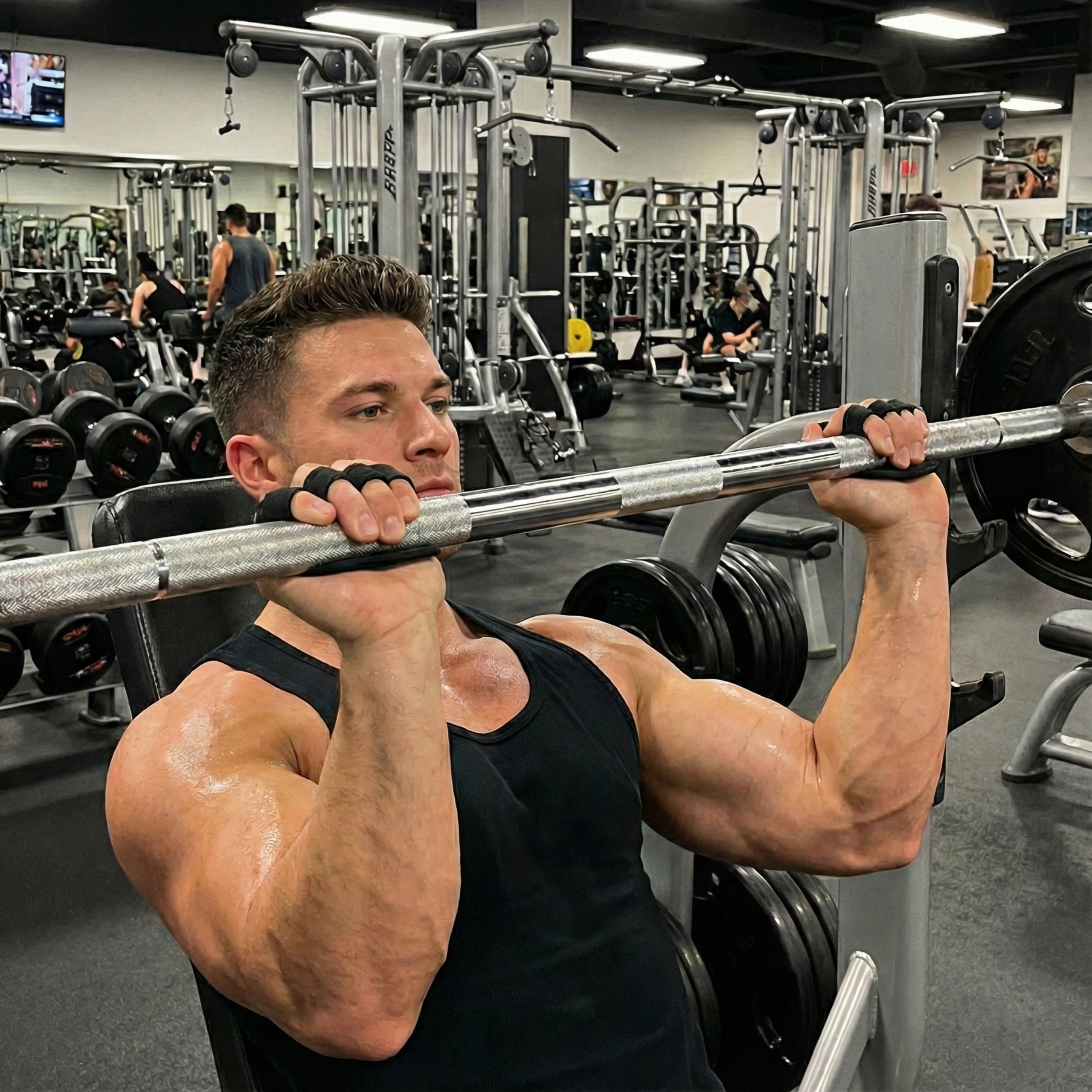 MEX NUTRITION - G-fit Training Grips One Size - Black