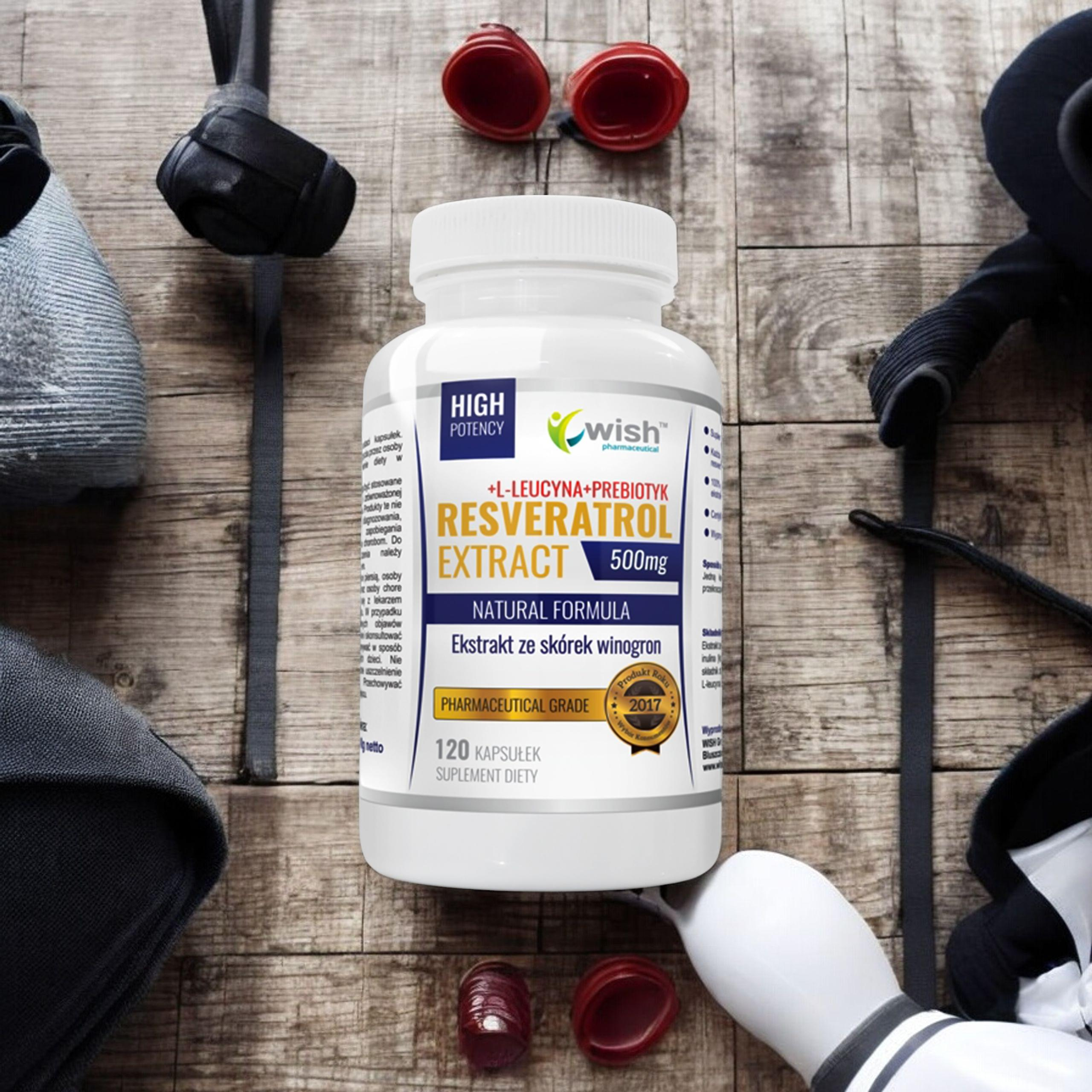 WISH Pharmaceutical Resveratrol Extract 500mg - 120caps