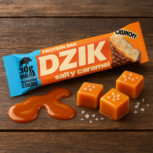 DZIK - Barre Protéinée Croquante - 70g - Caramel Salé