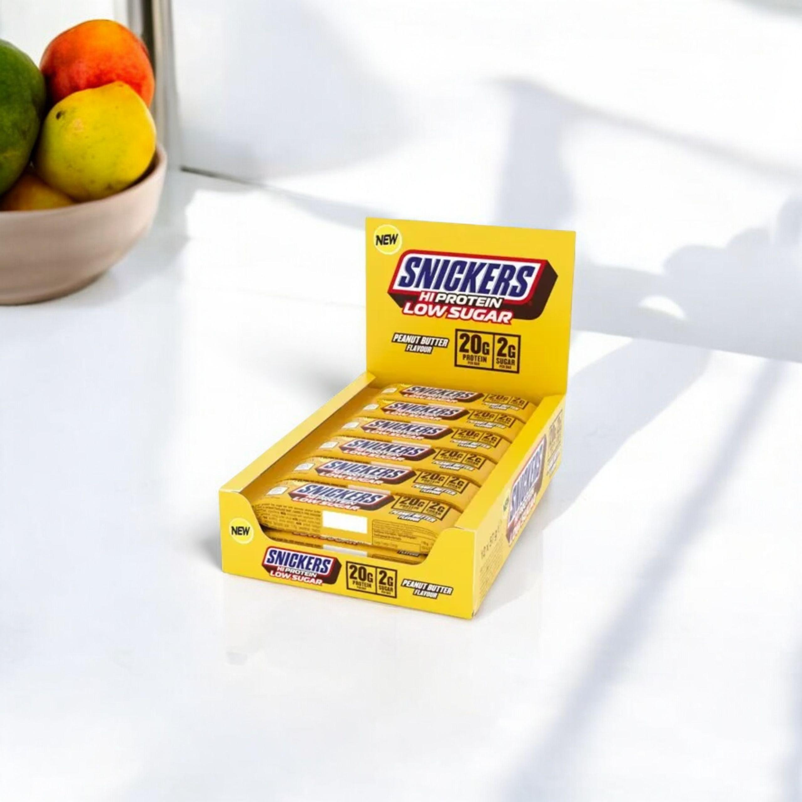 Mars - Barre protéinée HI Protein 57g à faible teneur en sucre - Caramel salé - 12 barres