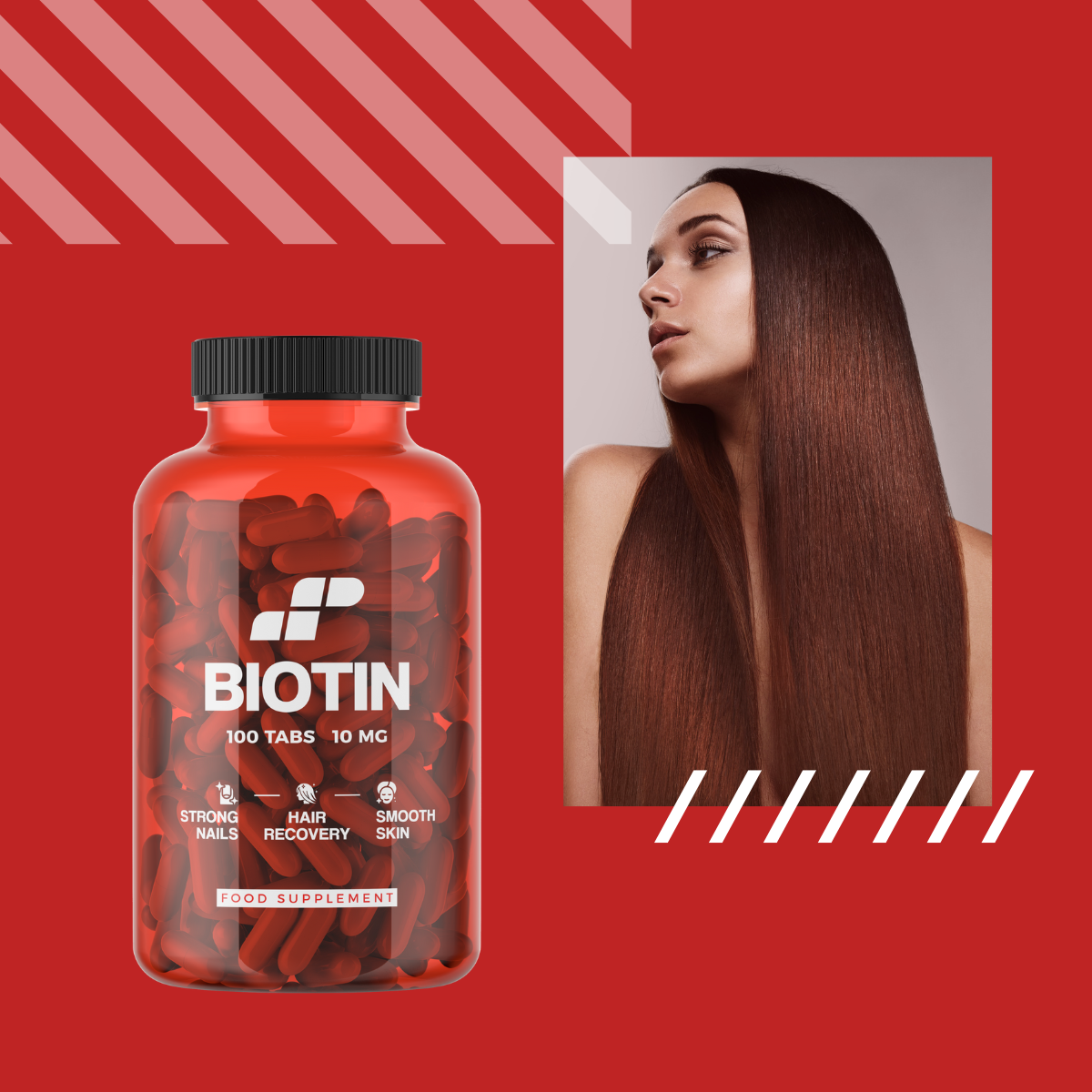 MP NUTRITION Biotin 10mg - 100tabs - Biotine