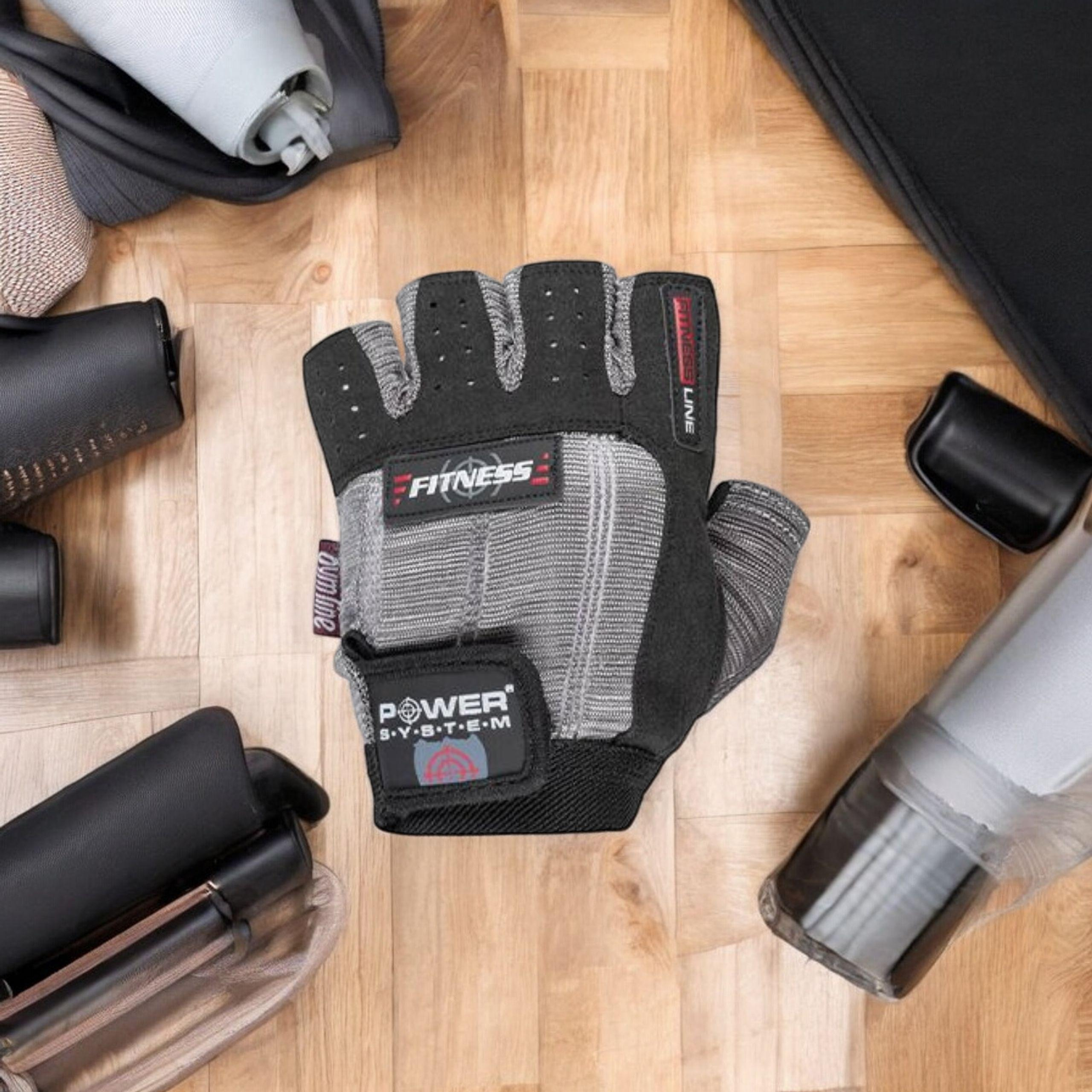 POWER SYSTEM Gants Fitness - Szaro-Czarne