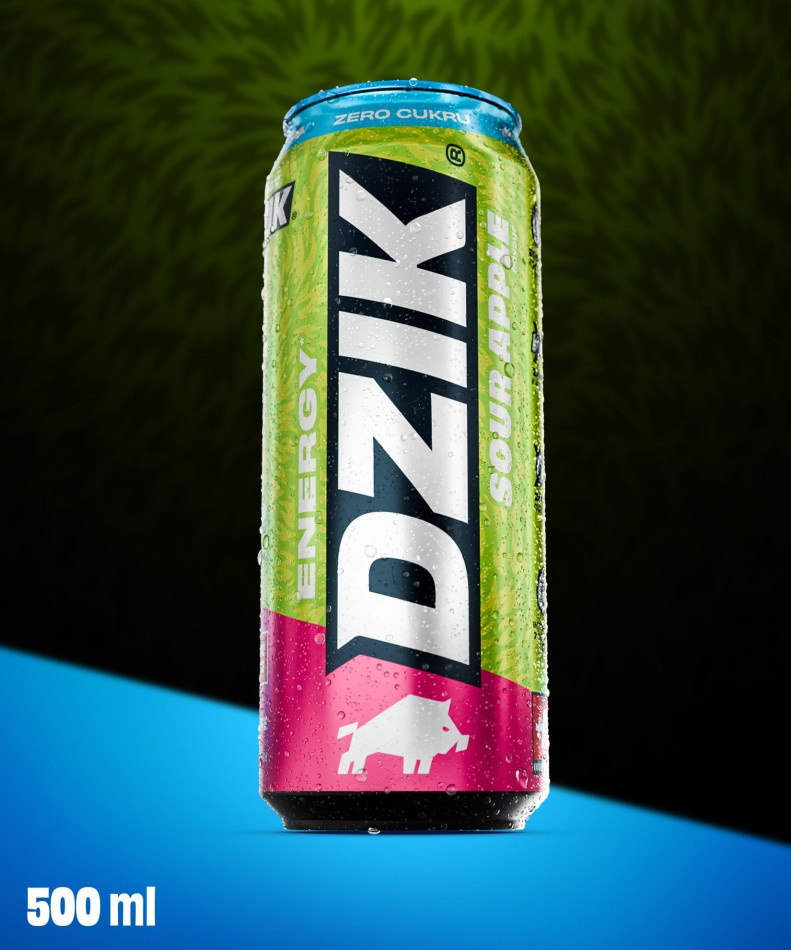 DZIK - Dzik Energy - 500ml - Pomme Acide