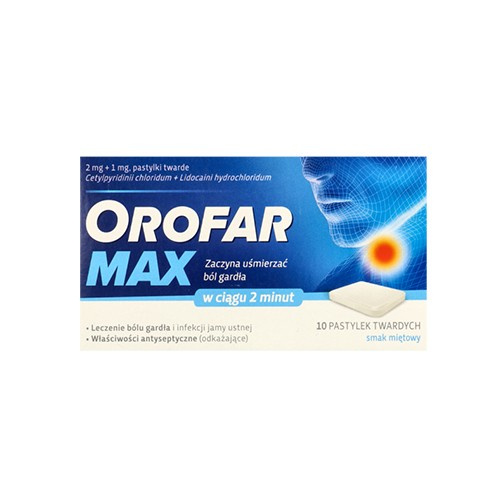 Orofar Max - 10 pastilles - Menthe