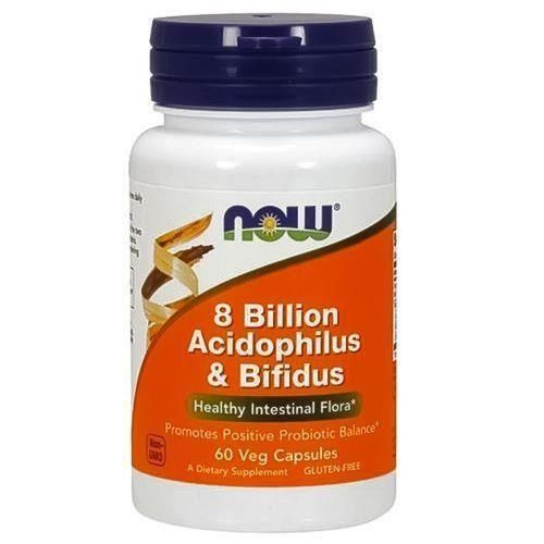 NOW Acidophilus & Bifidus 8 Billion - 60veg caps.