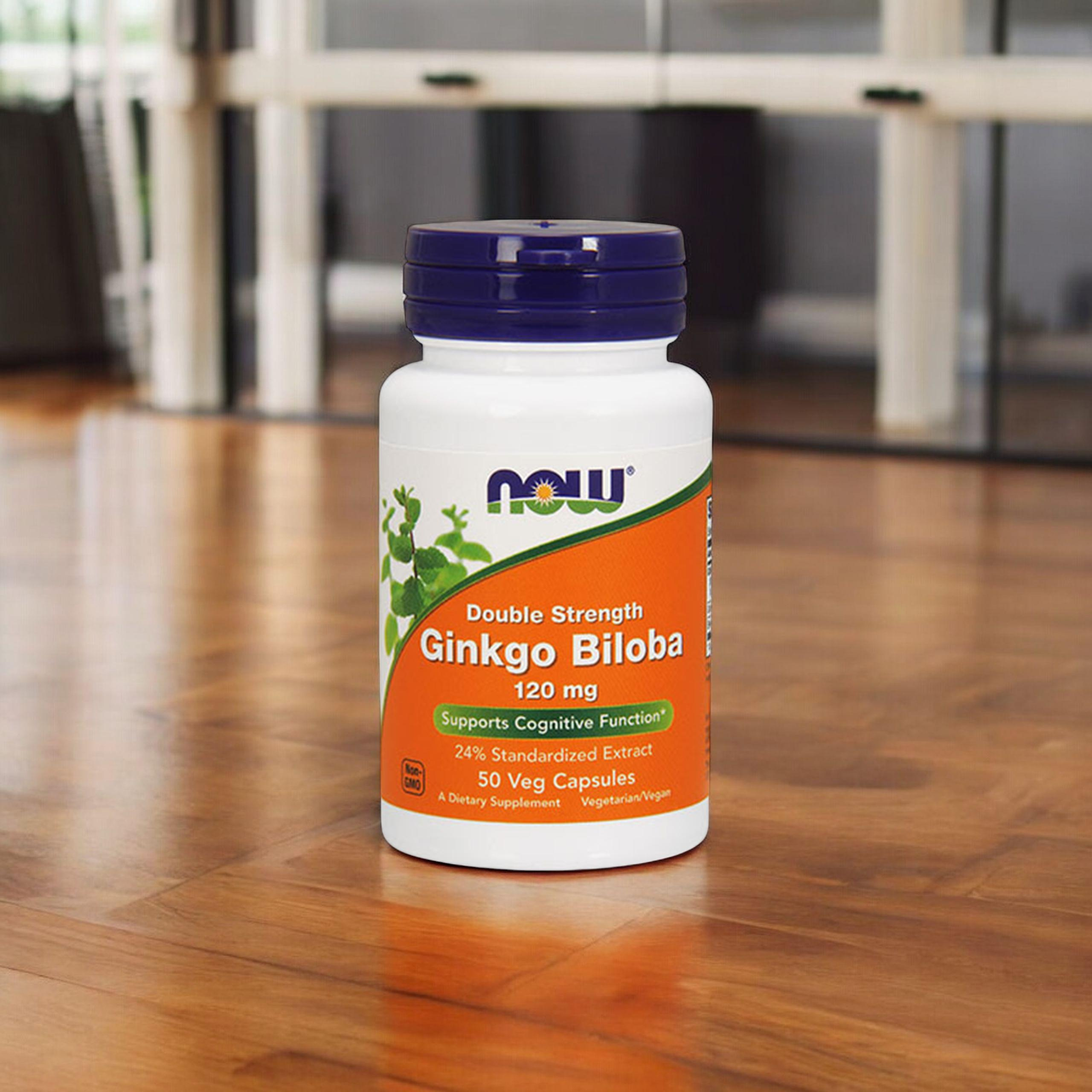 NOW Ginkgo Biloba Double Strenght - 50vcaps.