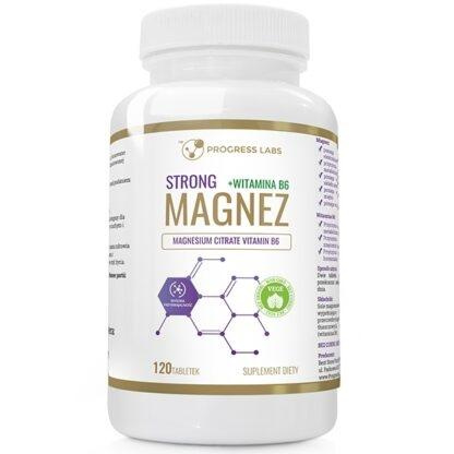 PROGRESS LABS - Magnésium Fort + Vitamine B6 350mg - 120 comprimés.