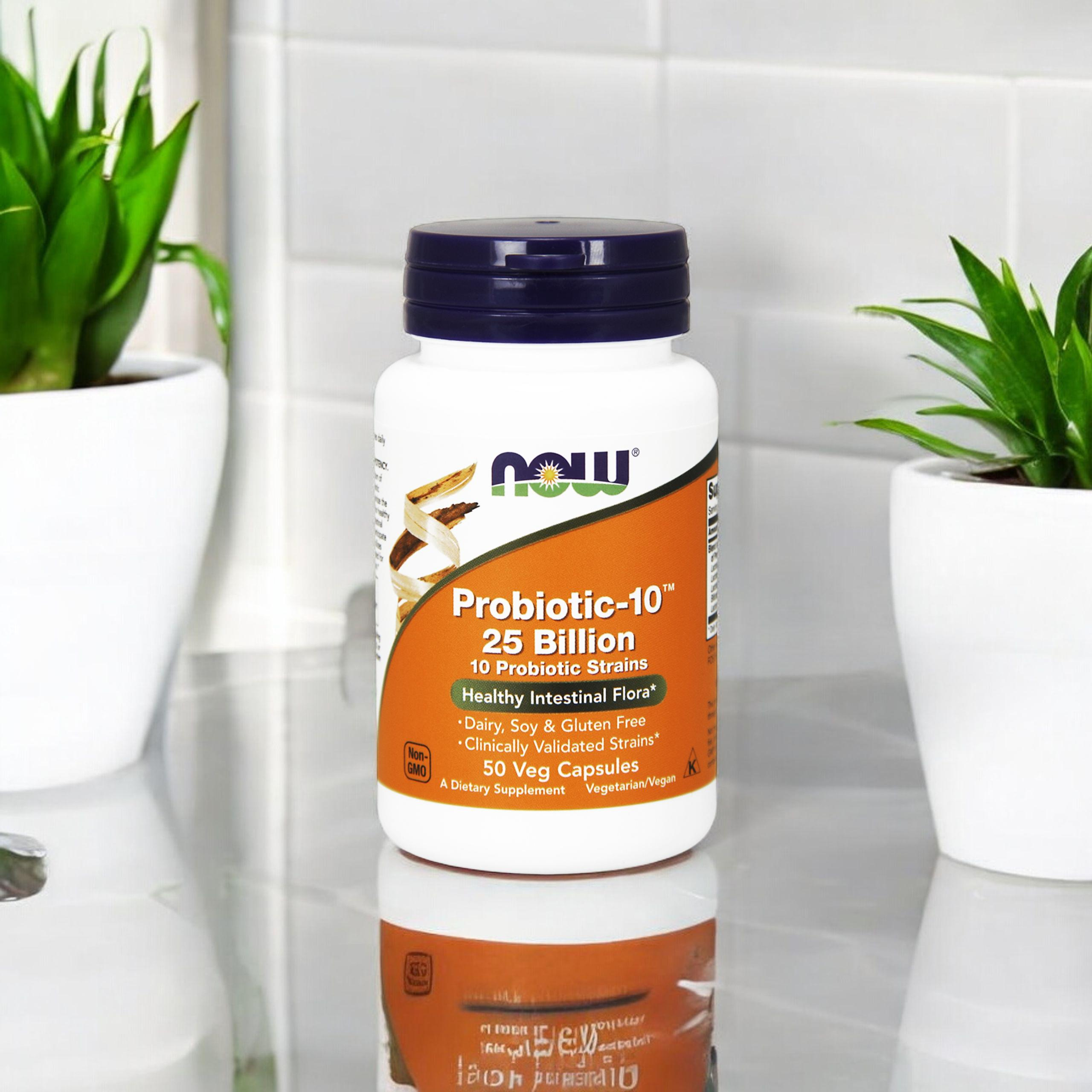 NOW Probiotic-10 25 Billion - 50vegcaps