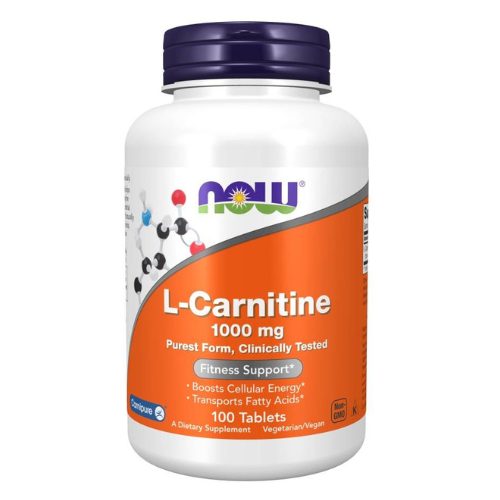 NOW - L-Carnitine 1000mg - 100 comprimés.