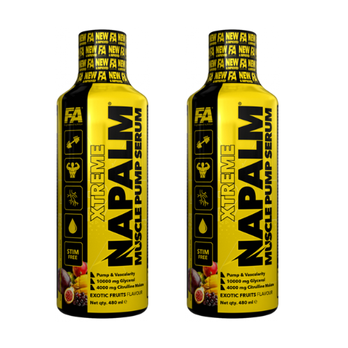 FITNESS AUTHORITY Napalm Muscle Pump Serum - 2x 480ml - ExoticFruits - SOLDES - 31-03