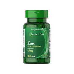 Puritan's Pride Zinc Gluconate 25mg - 100tabs