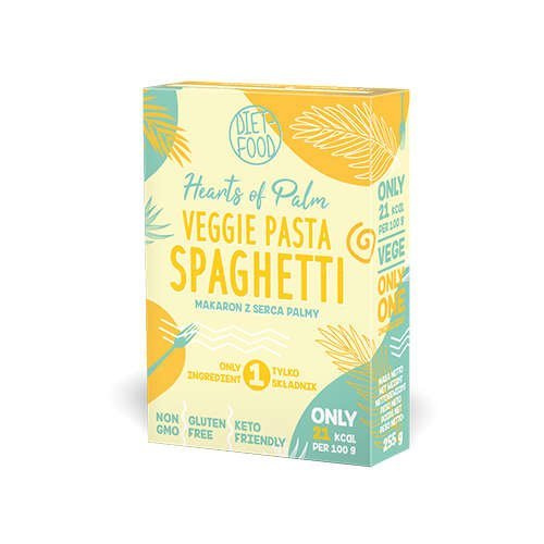 DIET FOOD Hearts of Palm Veg Pasta Spaghetti - 255g - Pâtes