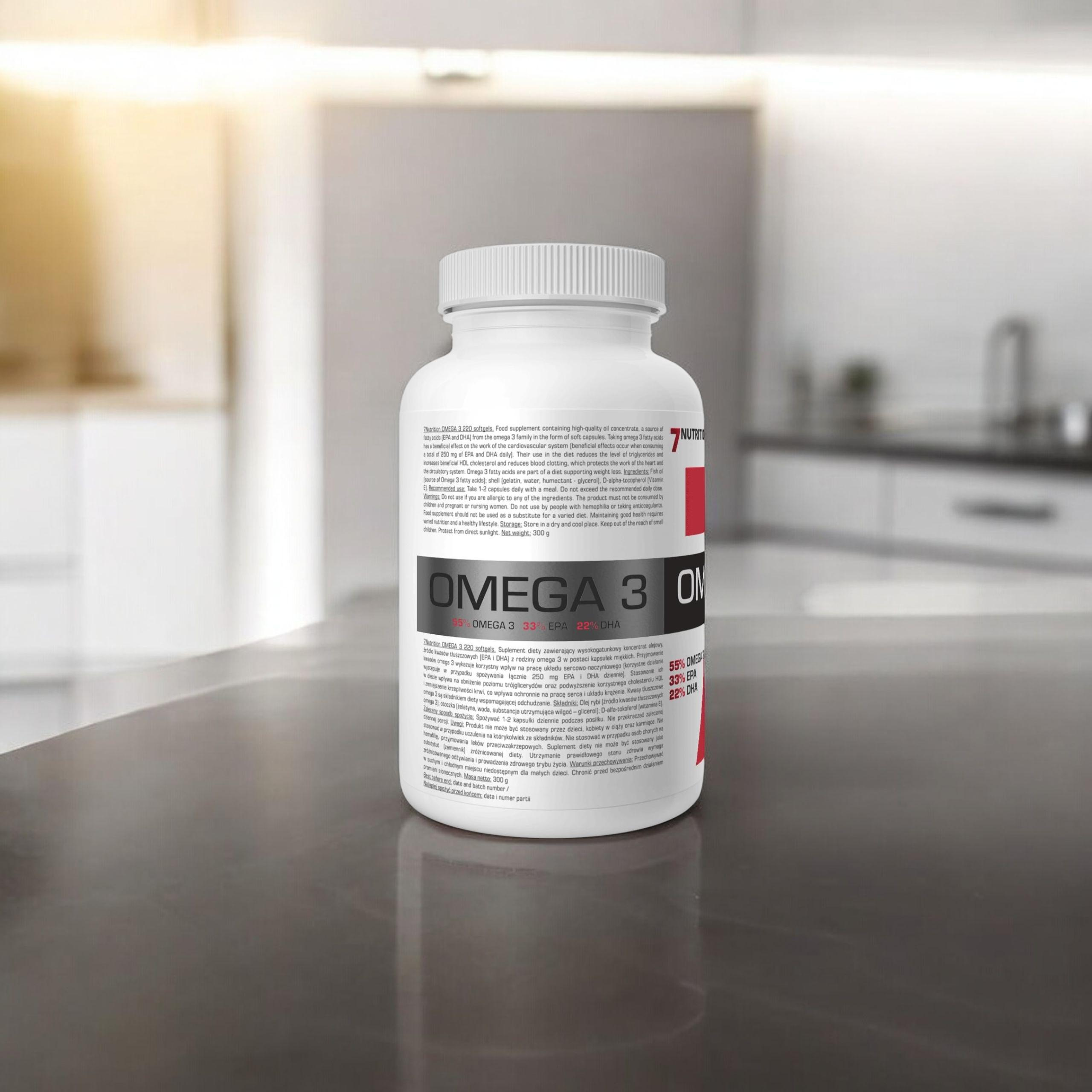 7 NUTRITION - Oméga 3 1000mg - 220 gélules