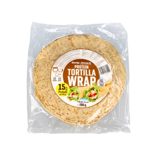 BODY ATTACK Protein Tortilla Wraps (4 wraps) - 280g - VENTE