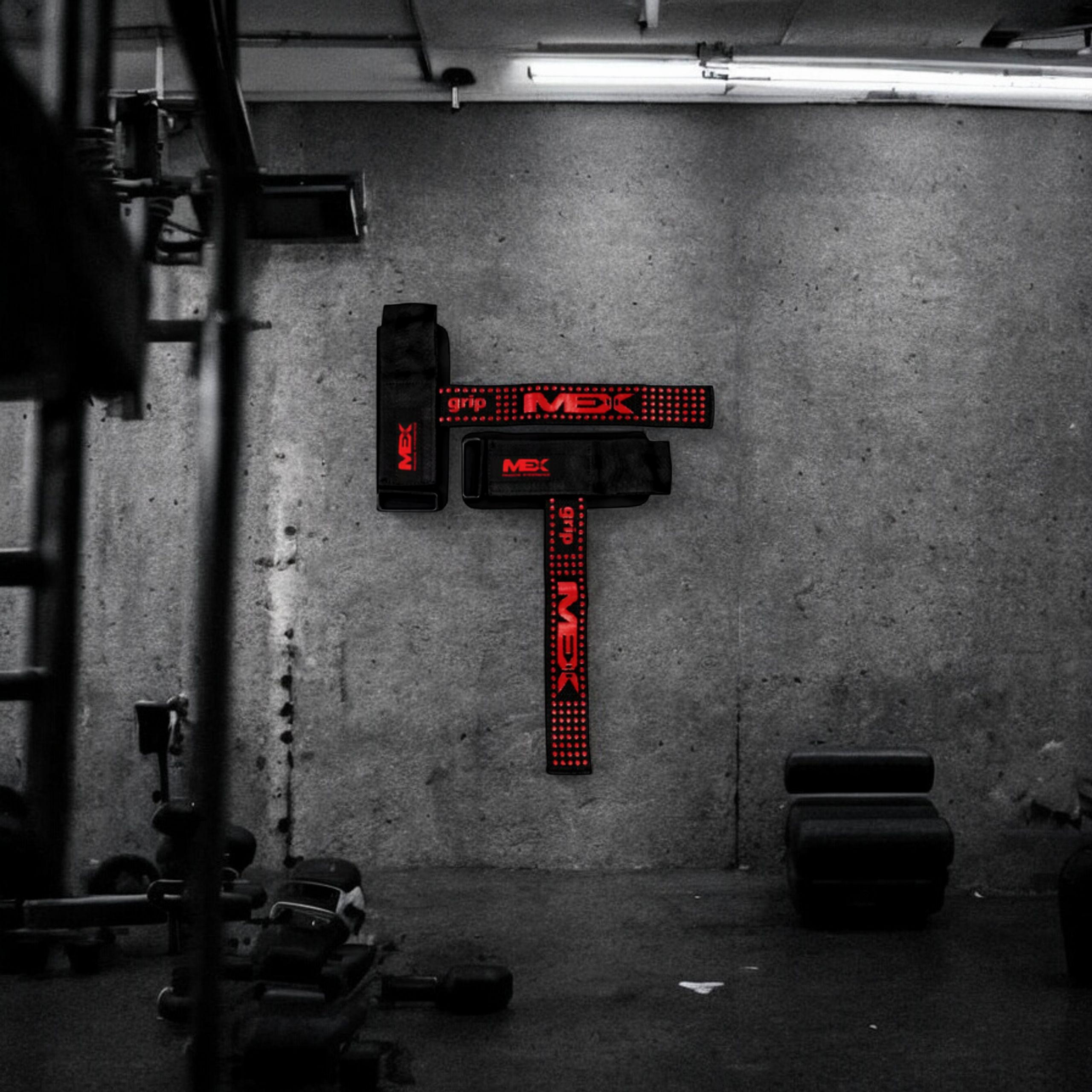 MEX NUTRITION - Sangles de levage V-Pro - Noir