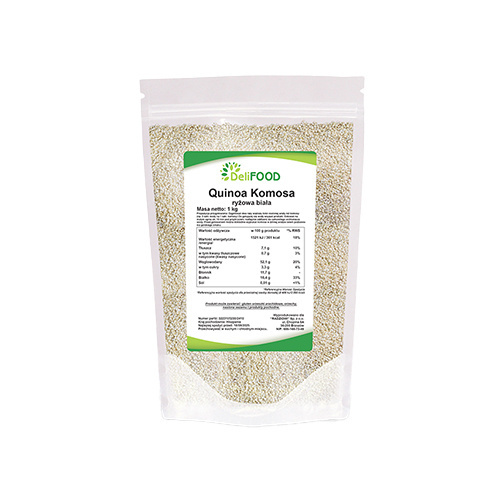 DELIFOOD Quinoa Komosa Ryżowa Biała - 1000g