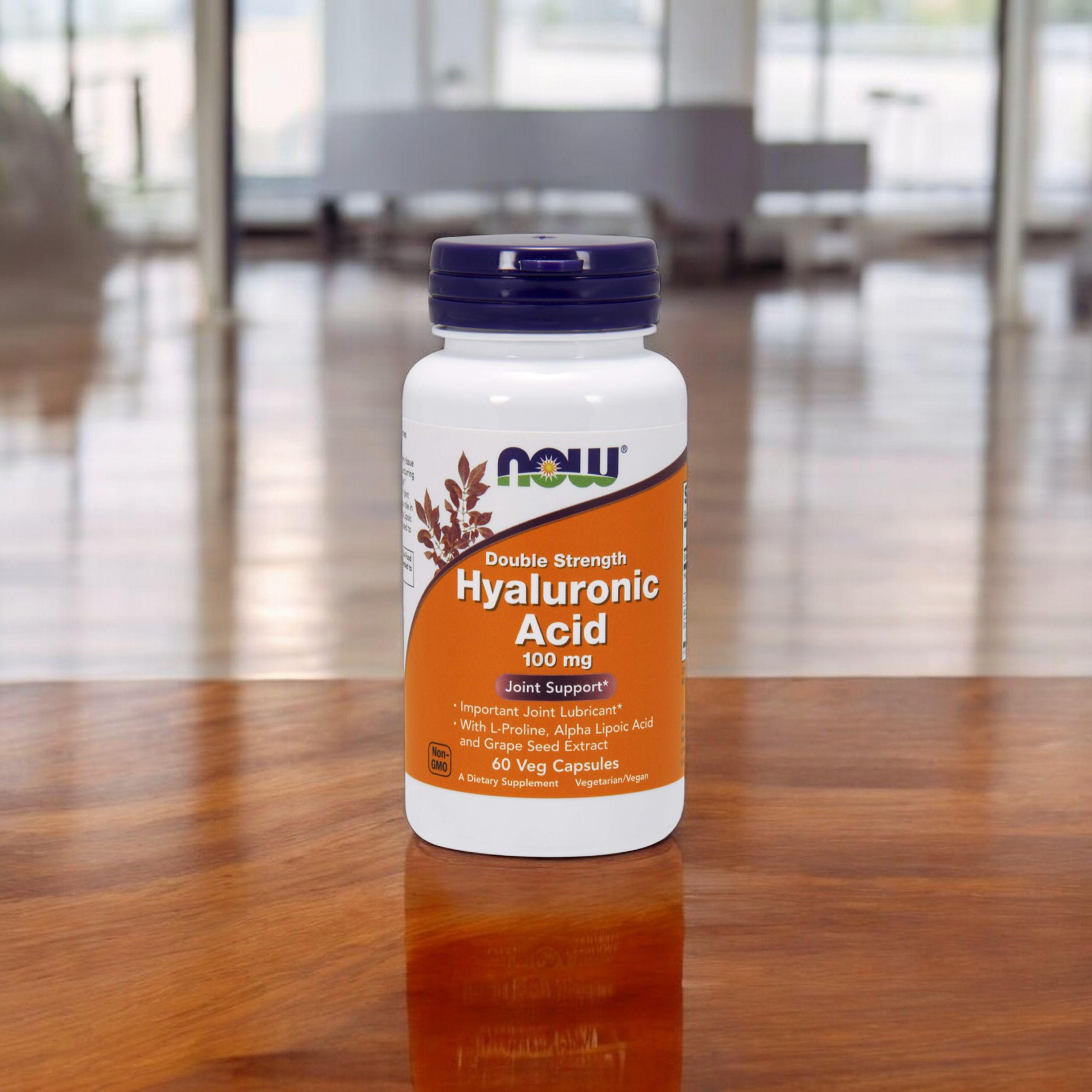 NOW Acide Hyaluronique 100mg - 60vcaps.