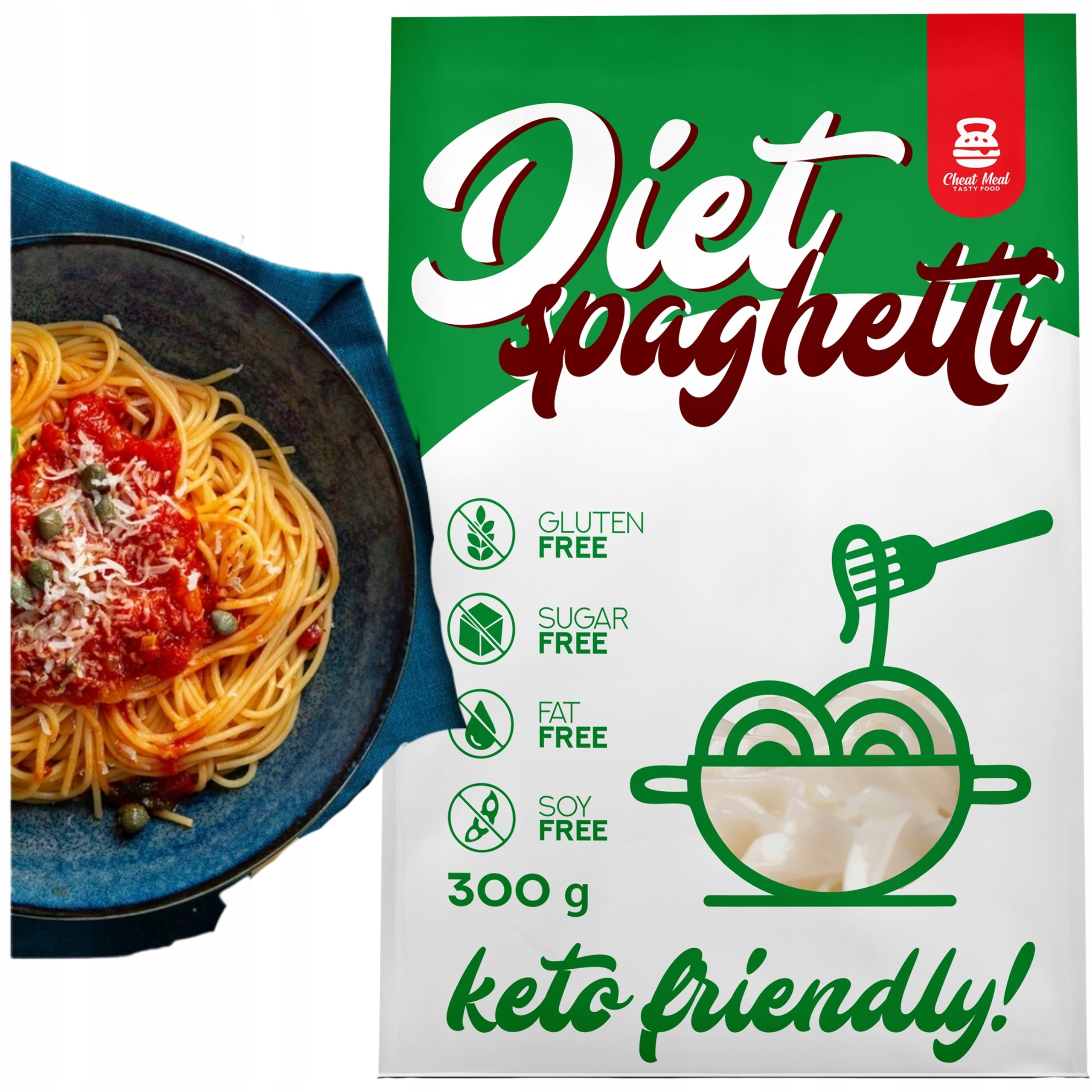 Cheat Meal Nutrition Diet Tagliatelle - 400g (300g netto) - Pâtes Konjac