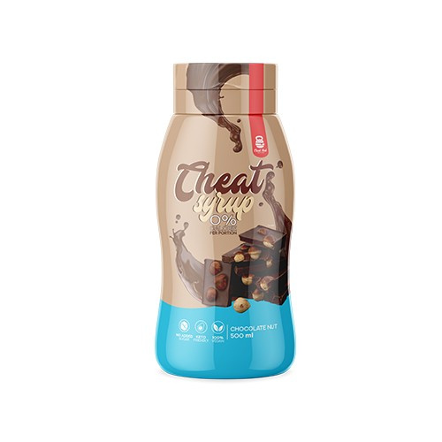 Cheat Meal Nutrition Syrup 0% (Sirop zéro calorie) - 500ml - Czekoladowo - orzechowy -VENTE - 24-01